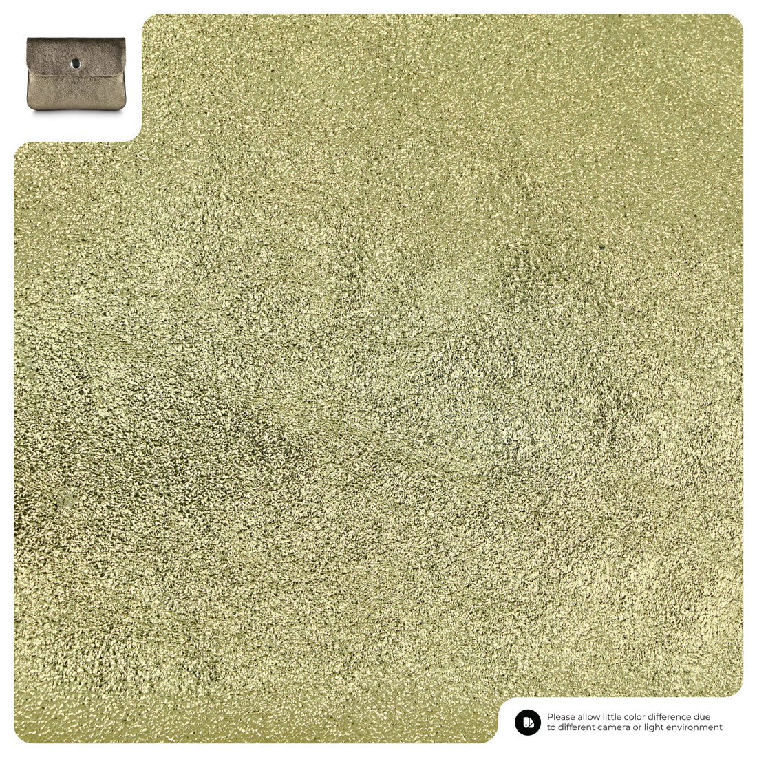 Metallic Suede Leather Wallet 000350