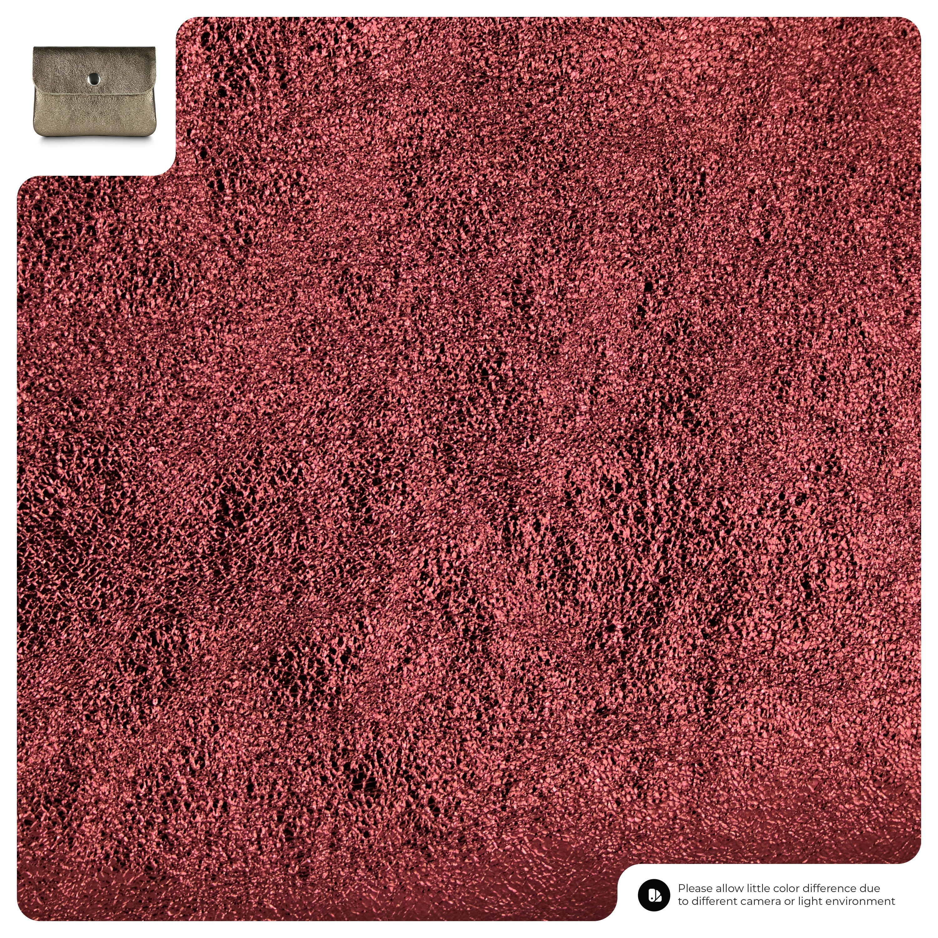 Metallic Suede Leather Wallet 000350