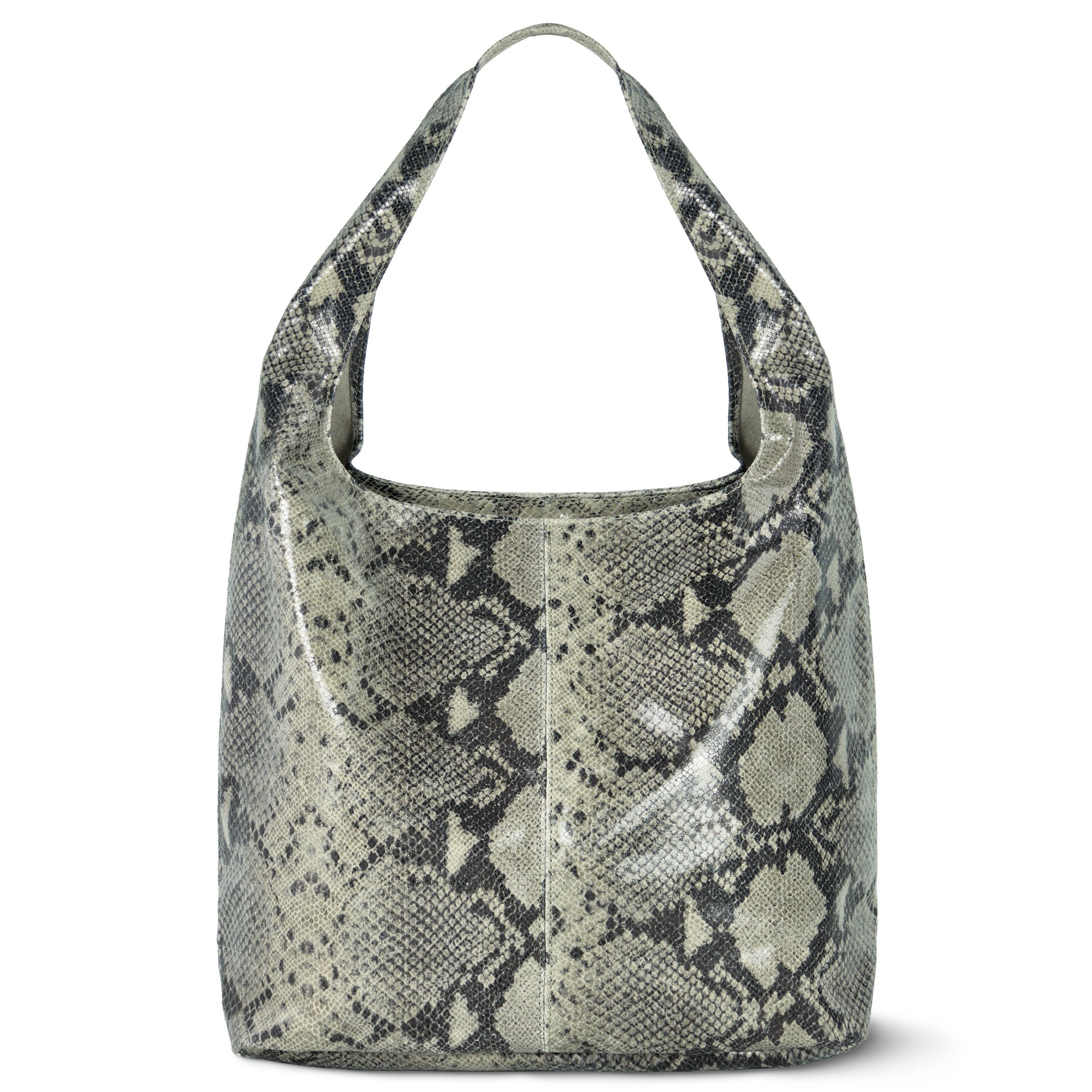 Python Suede Leather Hobo Bag 011943