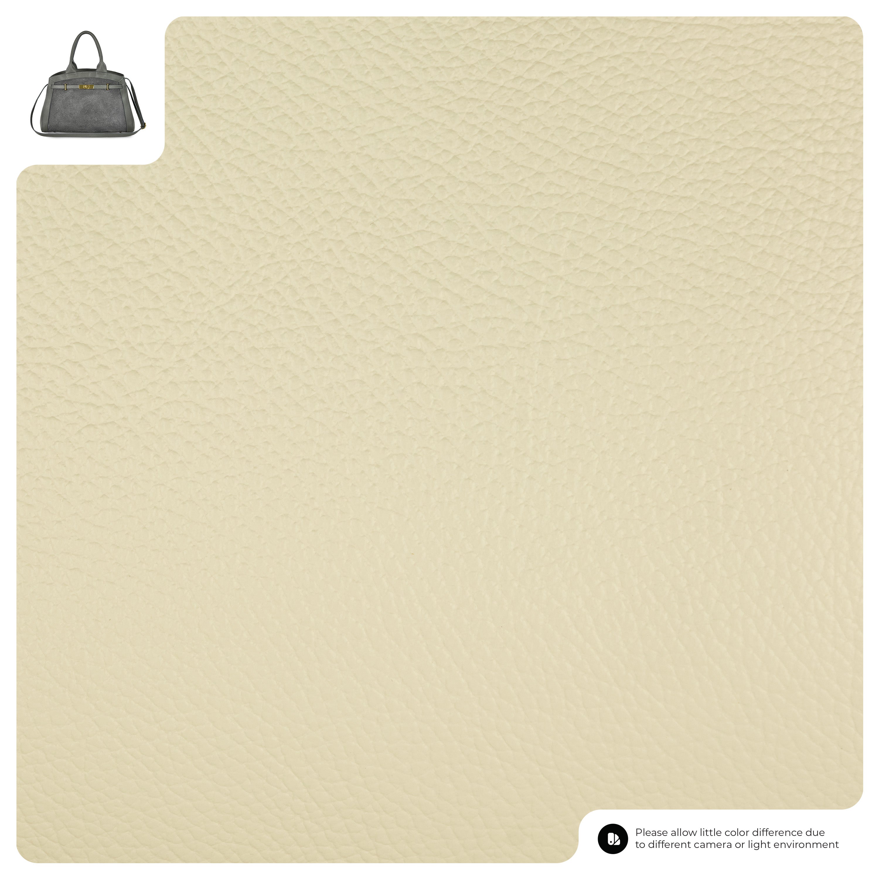 Calf & Suede Leather Top-Handle Bag 333155