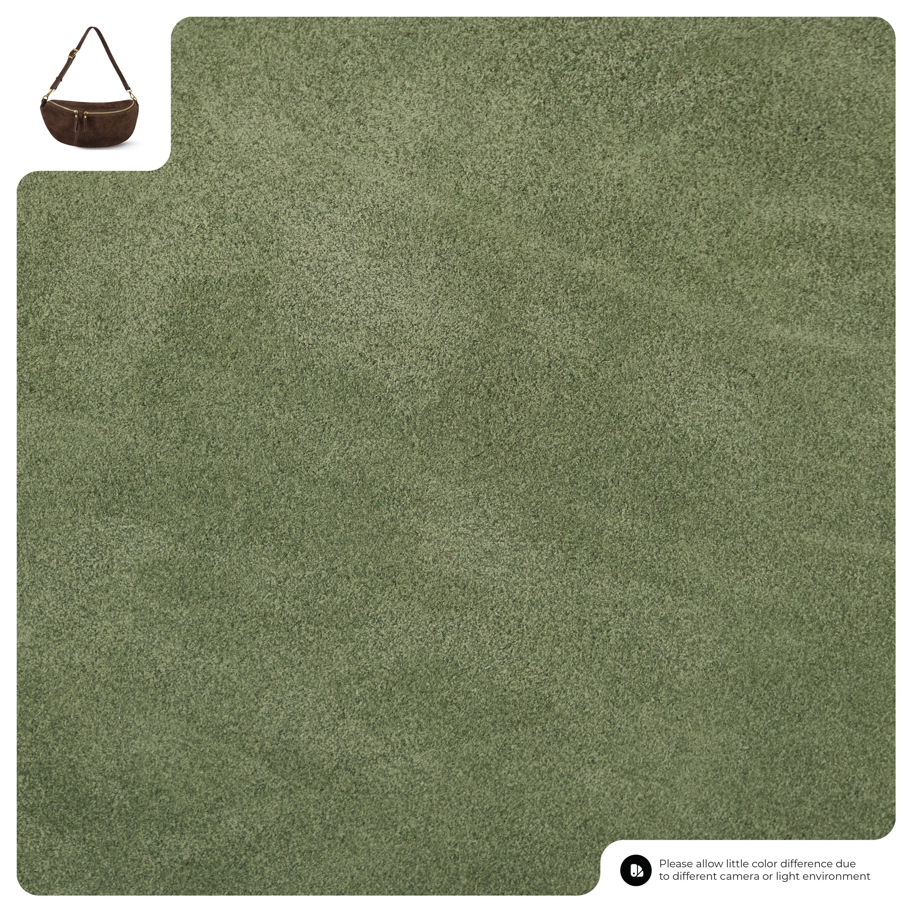 Suede Leather Crossbody Bag 211955