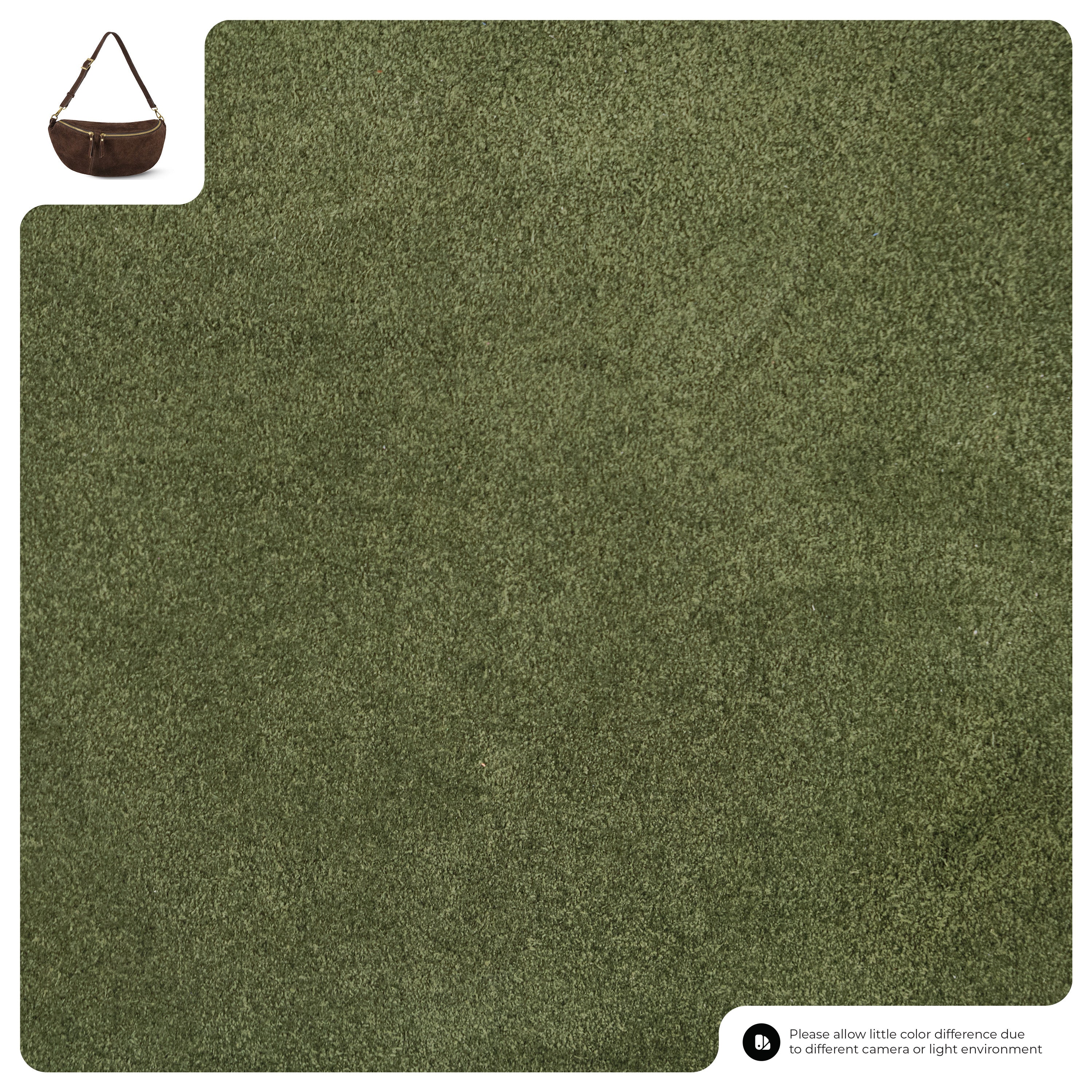 Suede Leather Crossbody Bag 211955