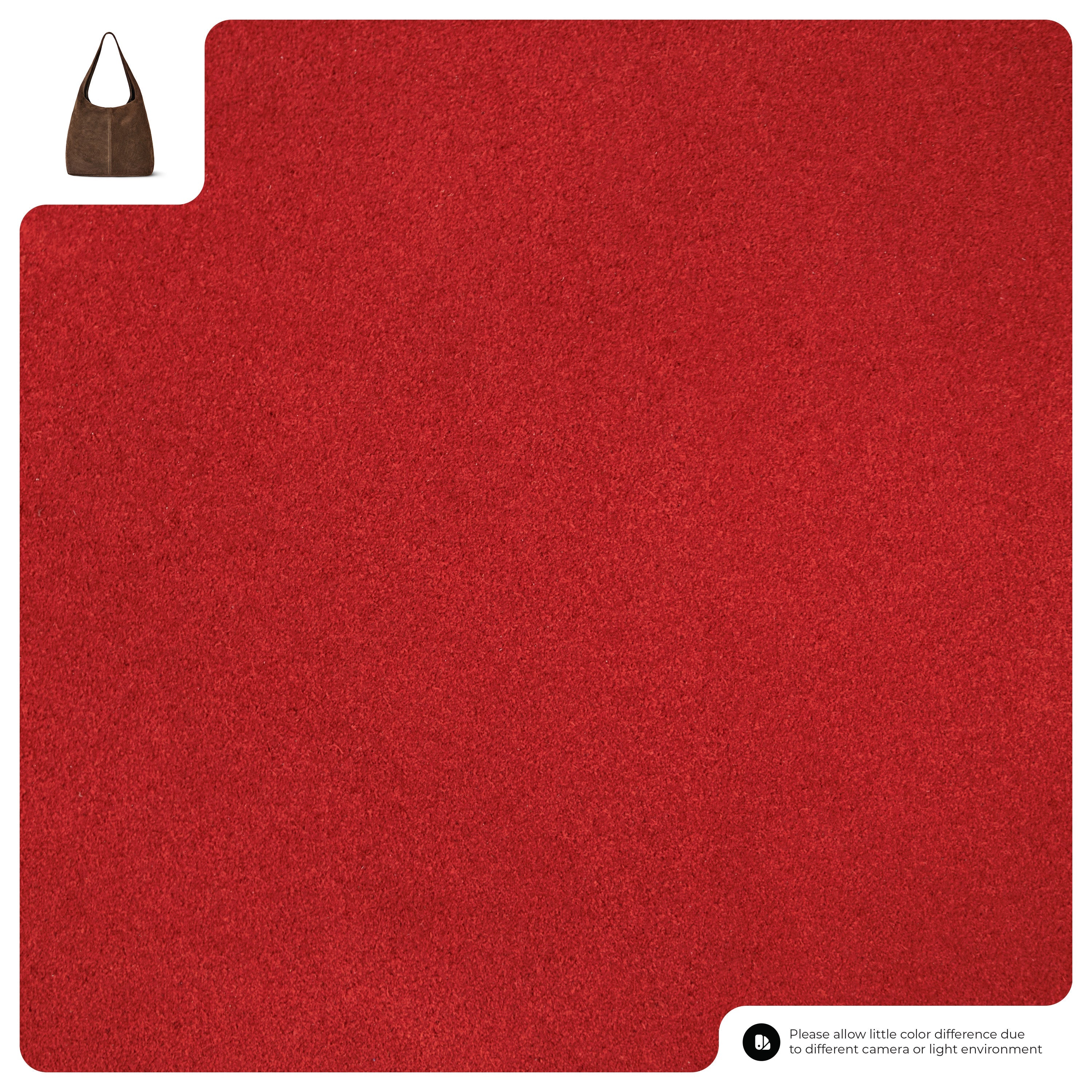 Suede Leather Hobo Bag 011943