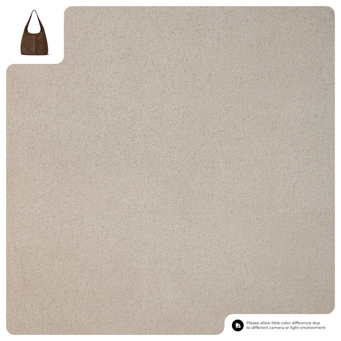 Suede Leather Hobo Bag 011943