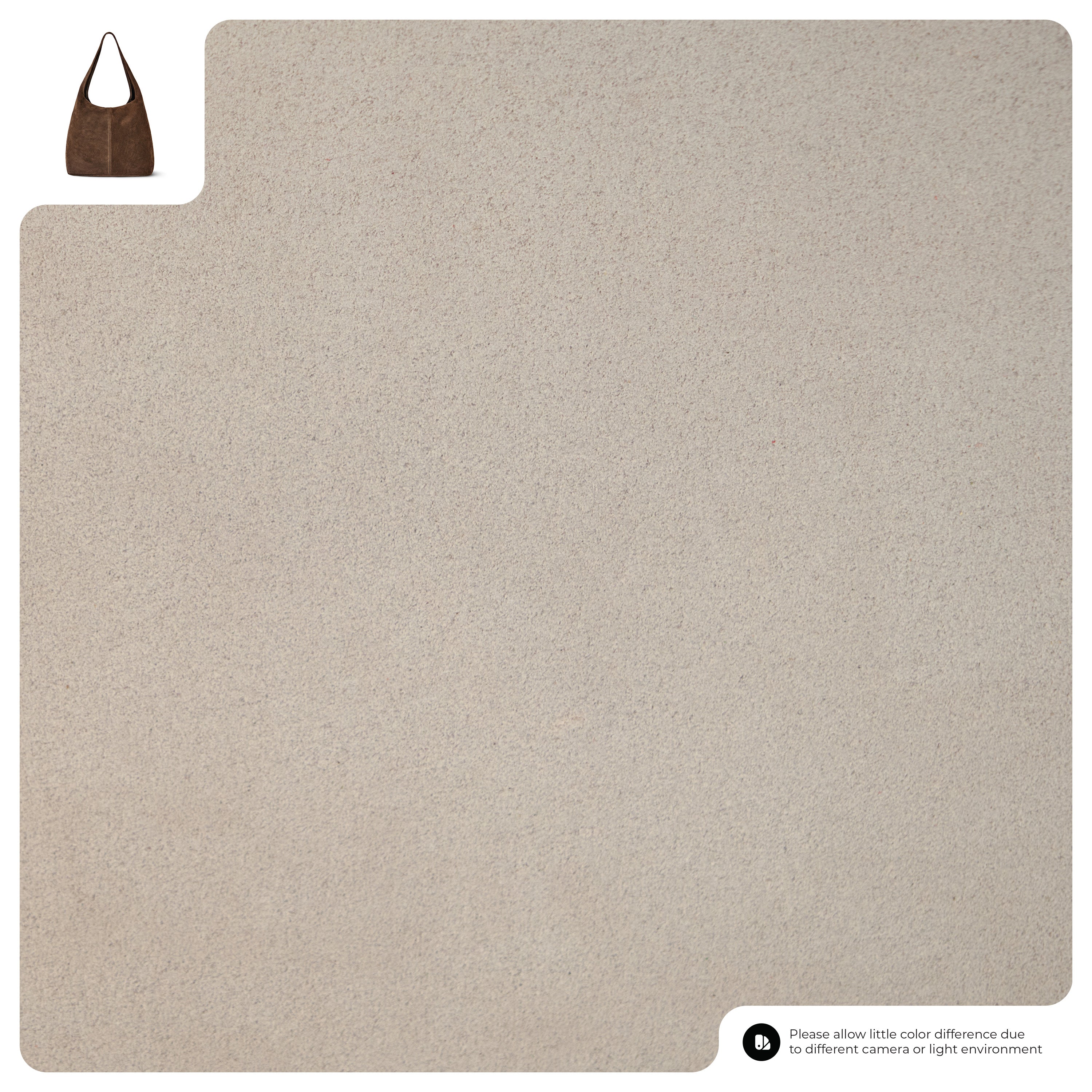 Suede Leather Hobo Bag 011943