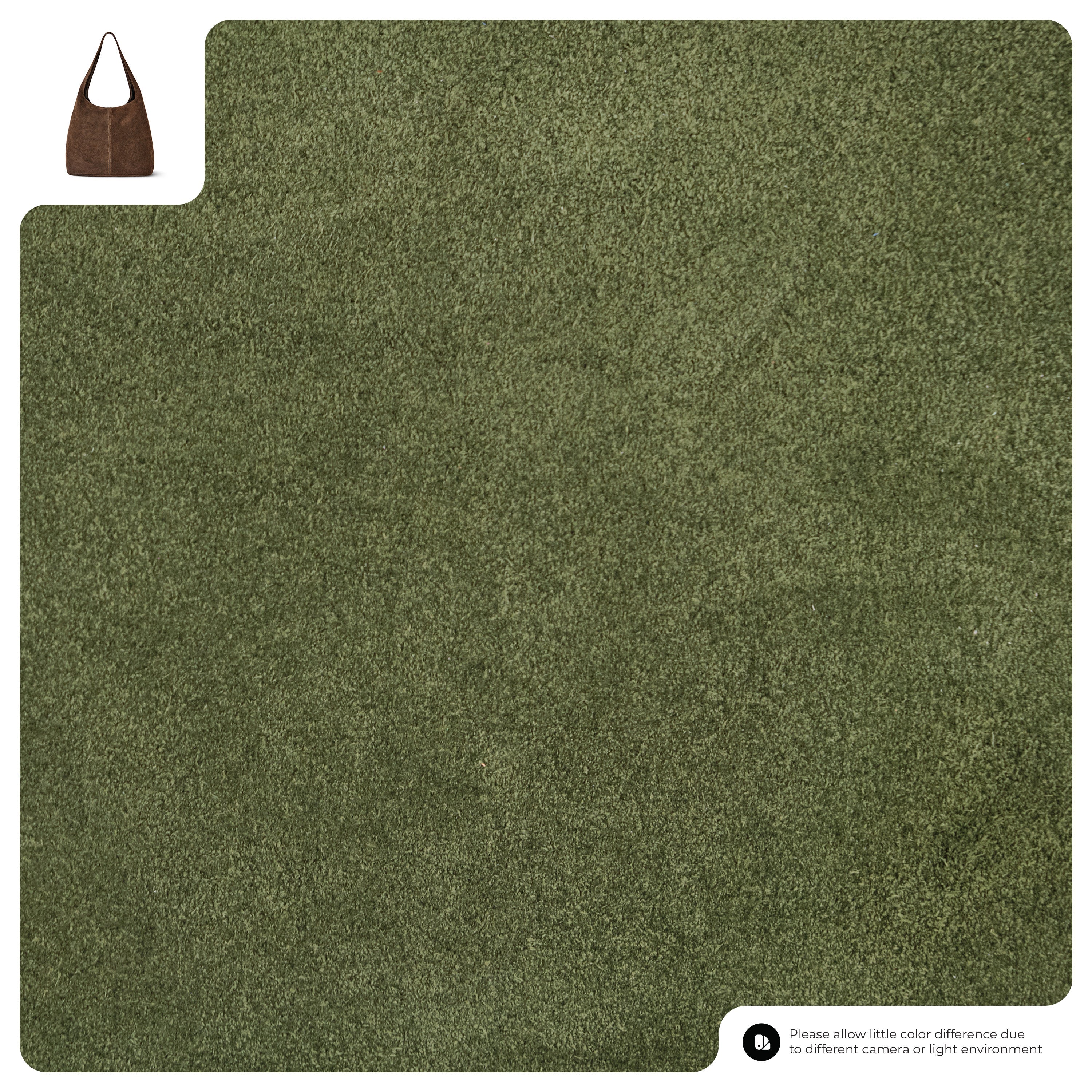 Suede Leather Hobo Bag 011943