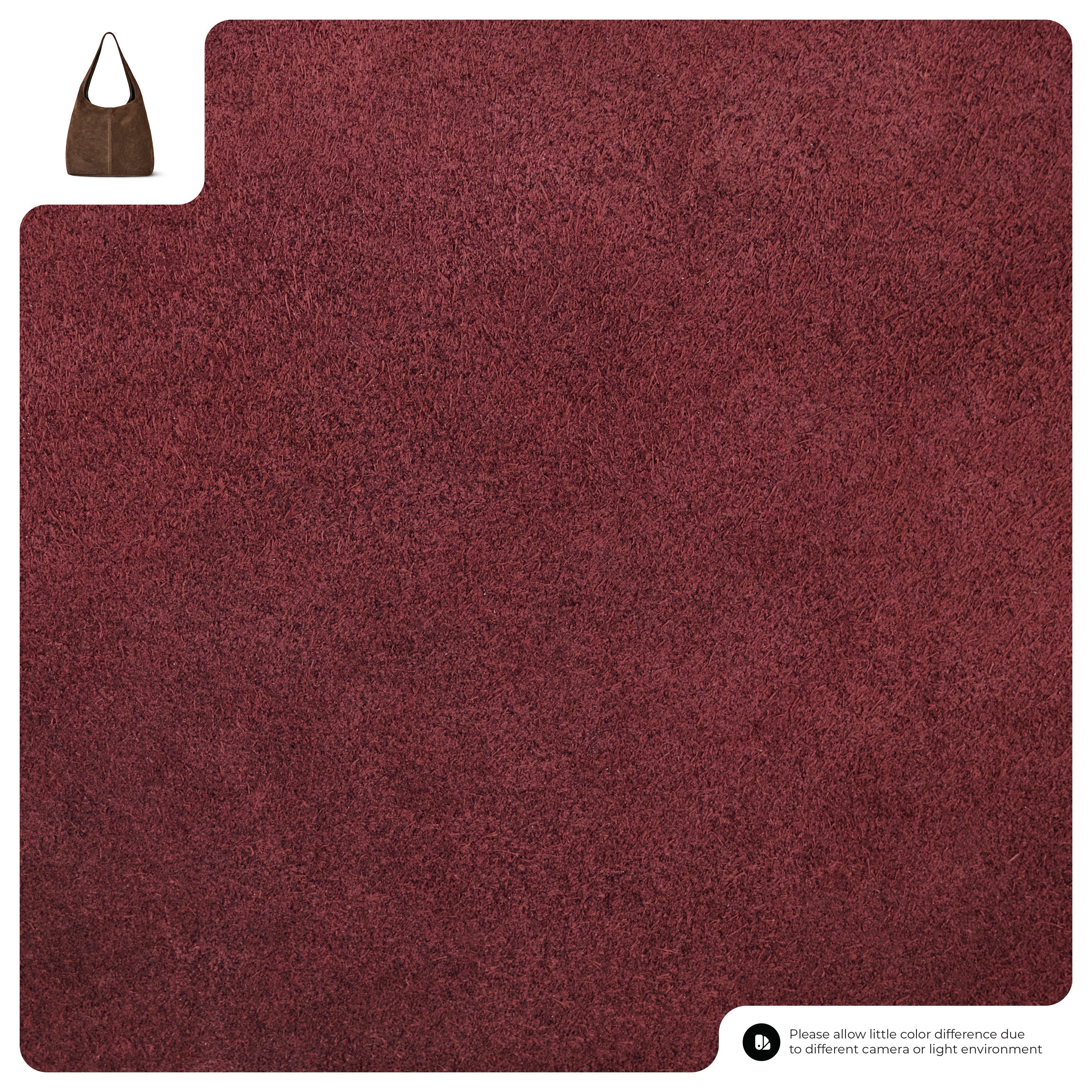 Suede Leather Hobo Bag 011943