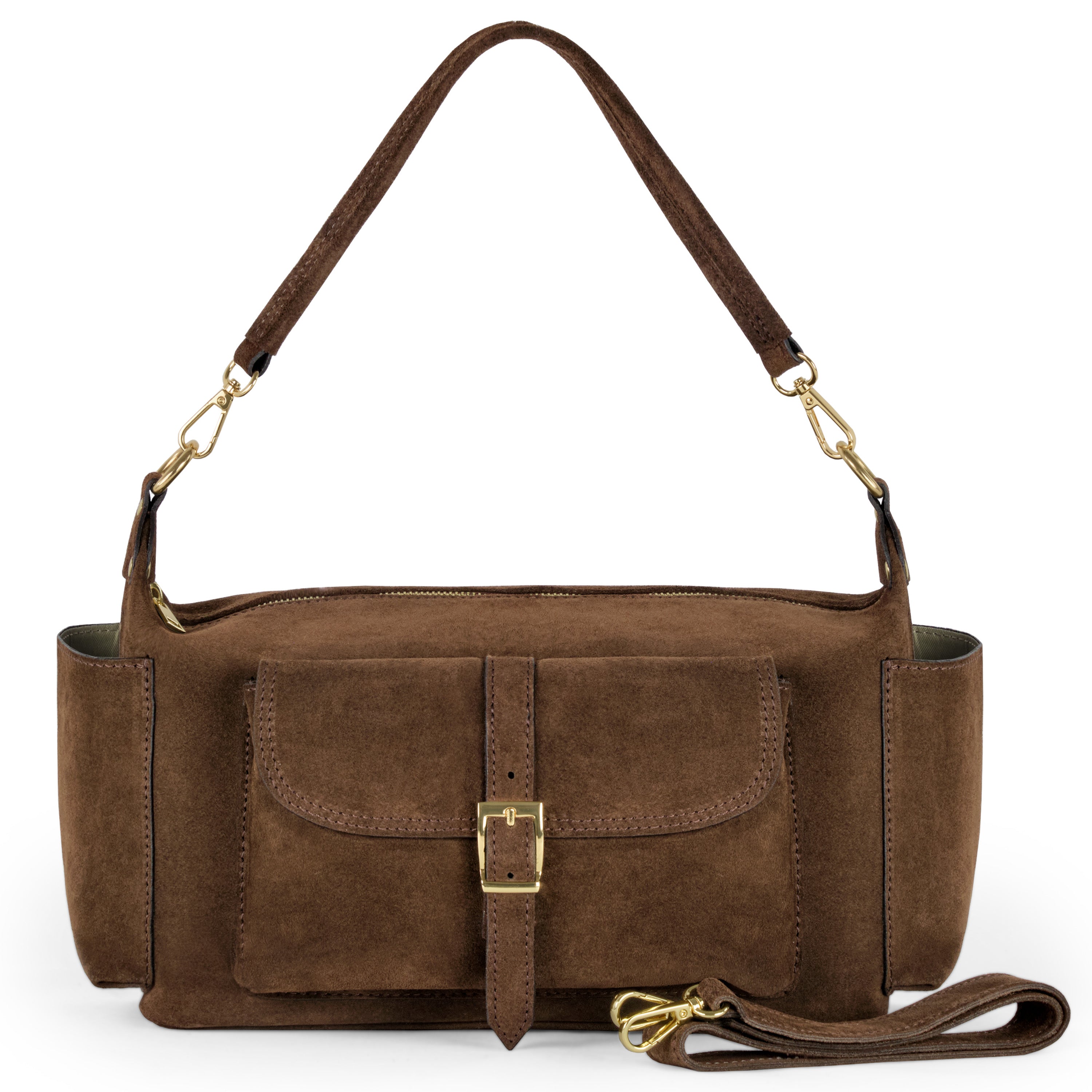 Suede Leather Shoulder Bag 323040