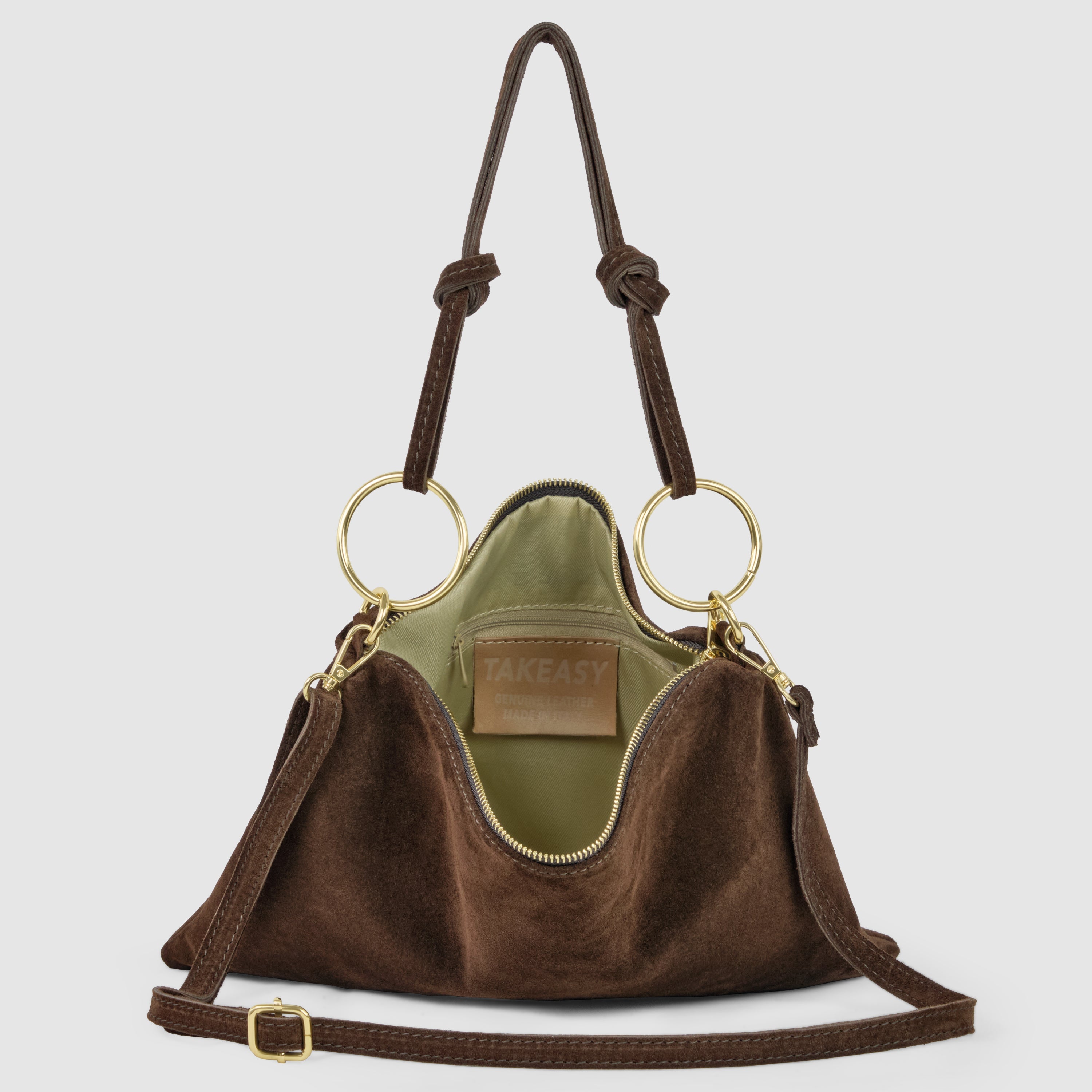 Suede Leather Shoulder Bag 171551