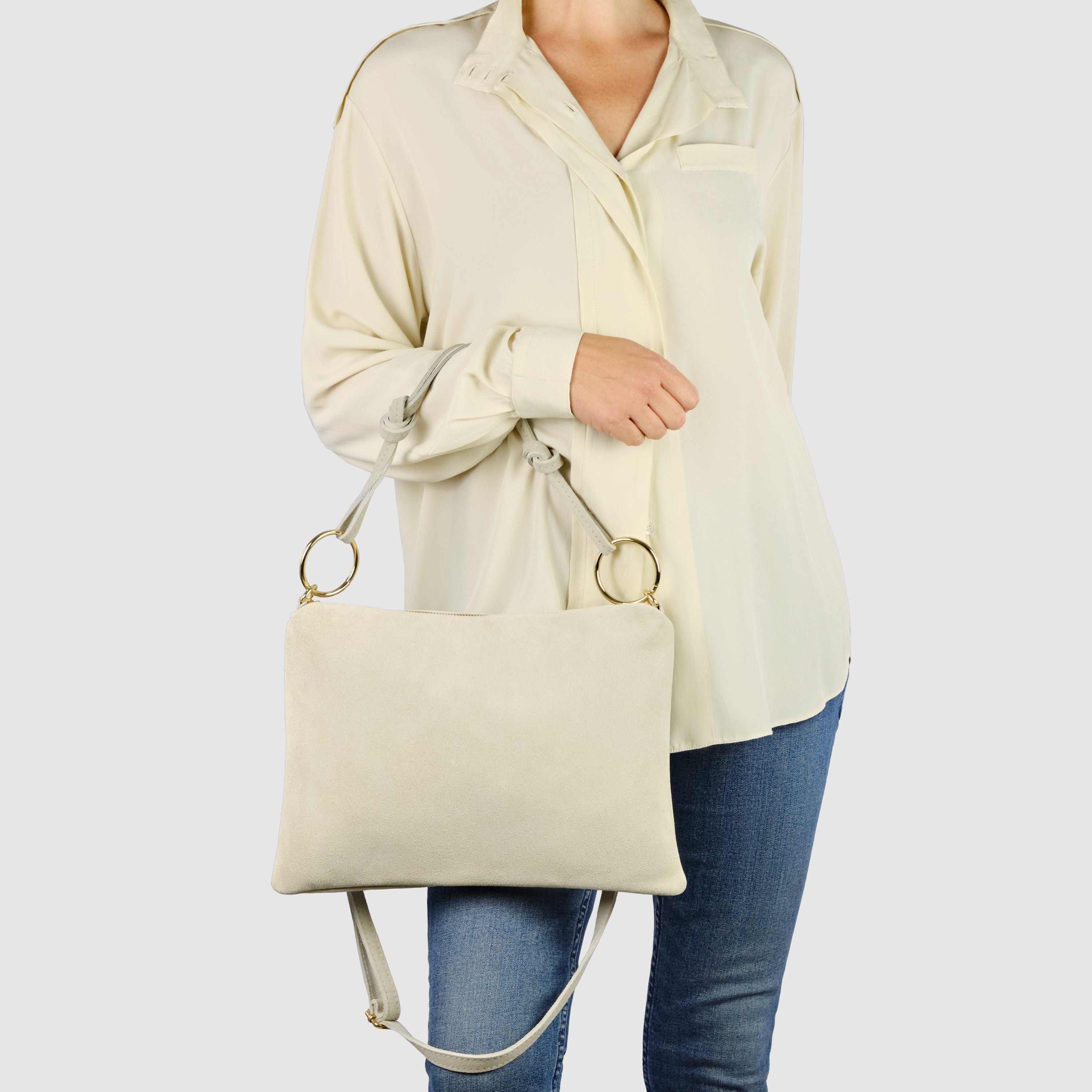 Suede Leather Shoulder Bag 171551