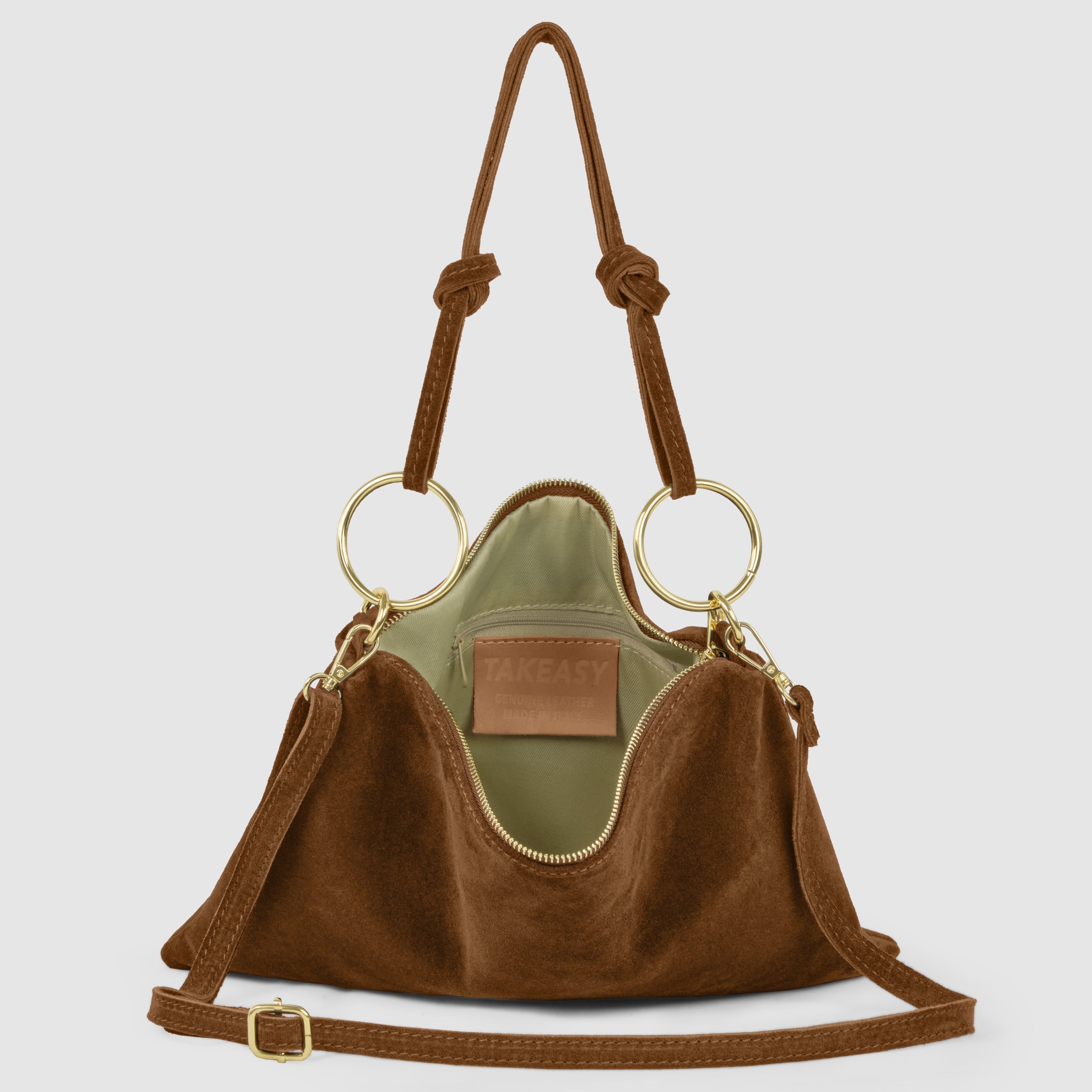 Suede Leather Shoulder Bag 171551