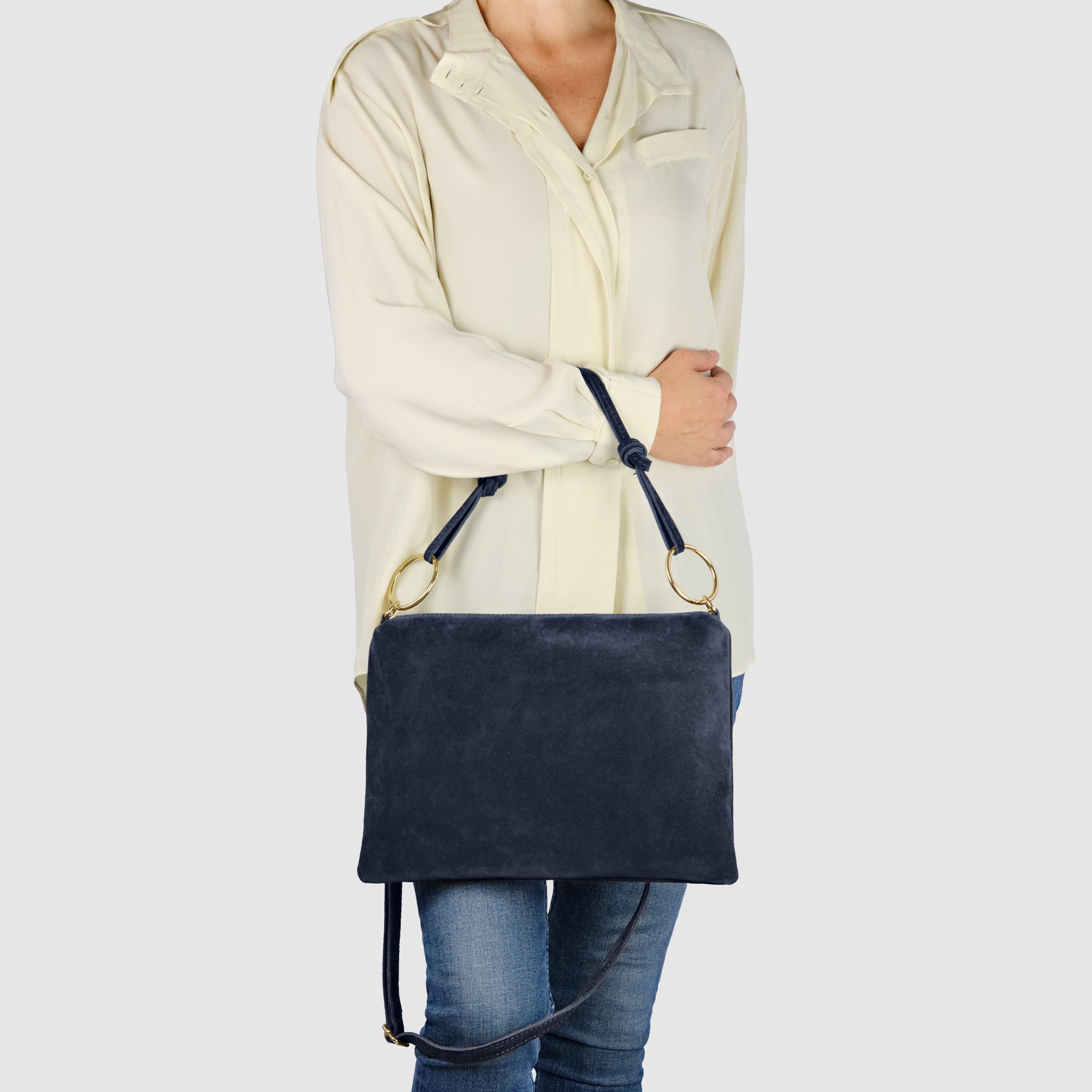 Suede Leather Shoulder Bag 171551