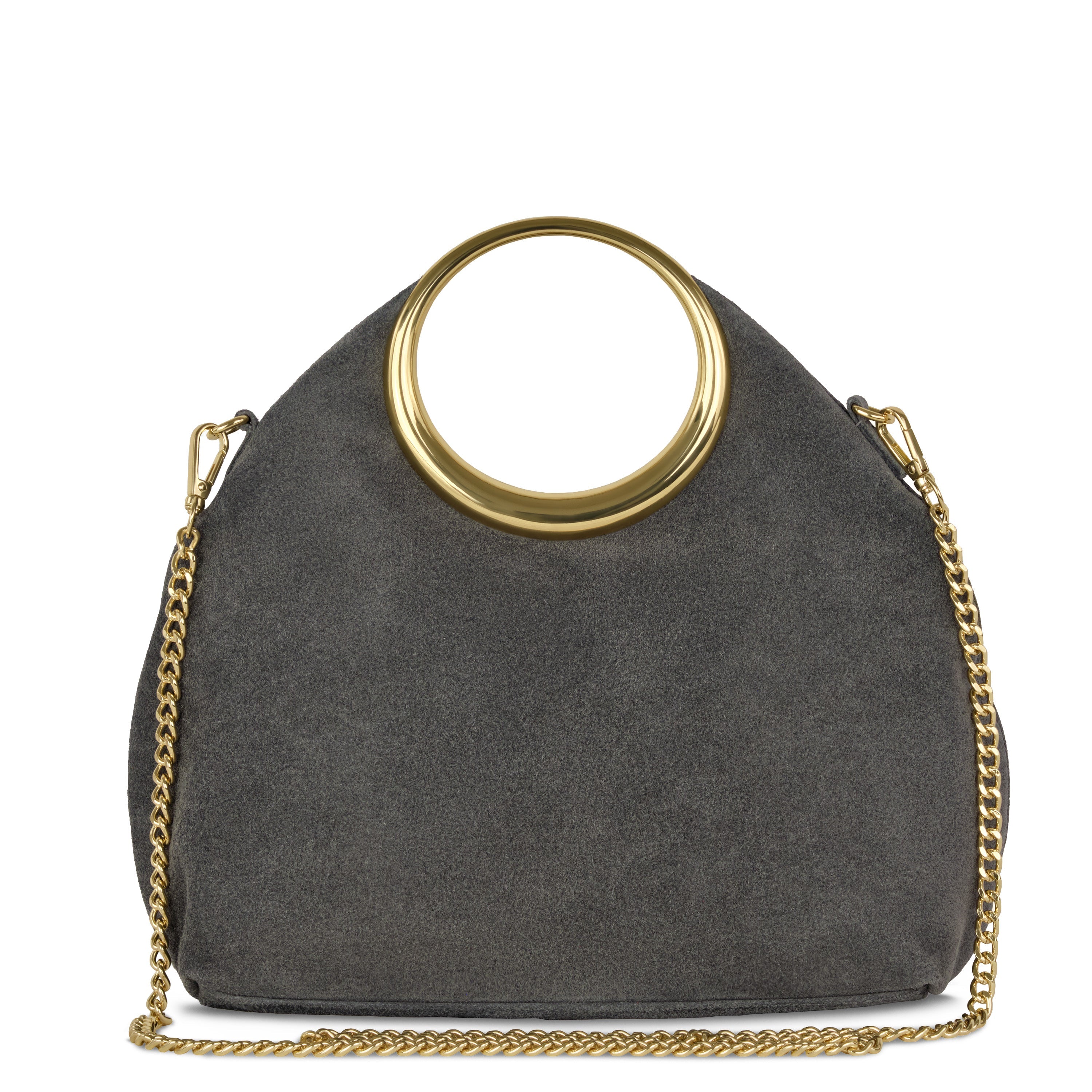 Suede Leather Top-Handle Bag 222022