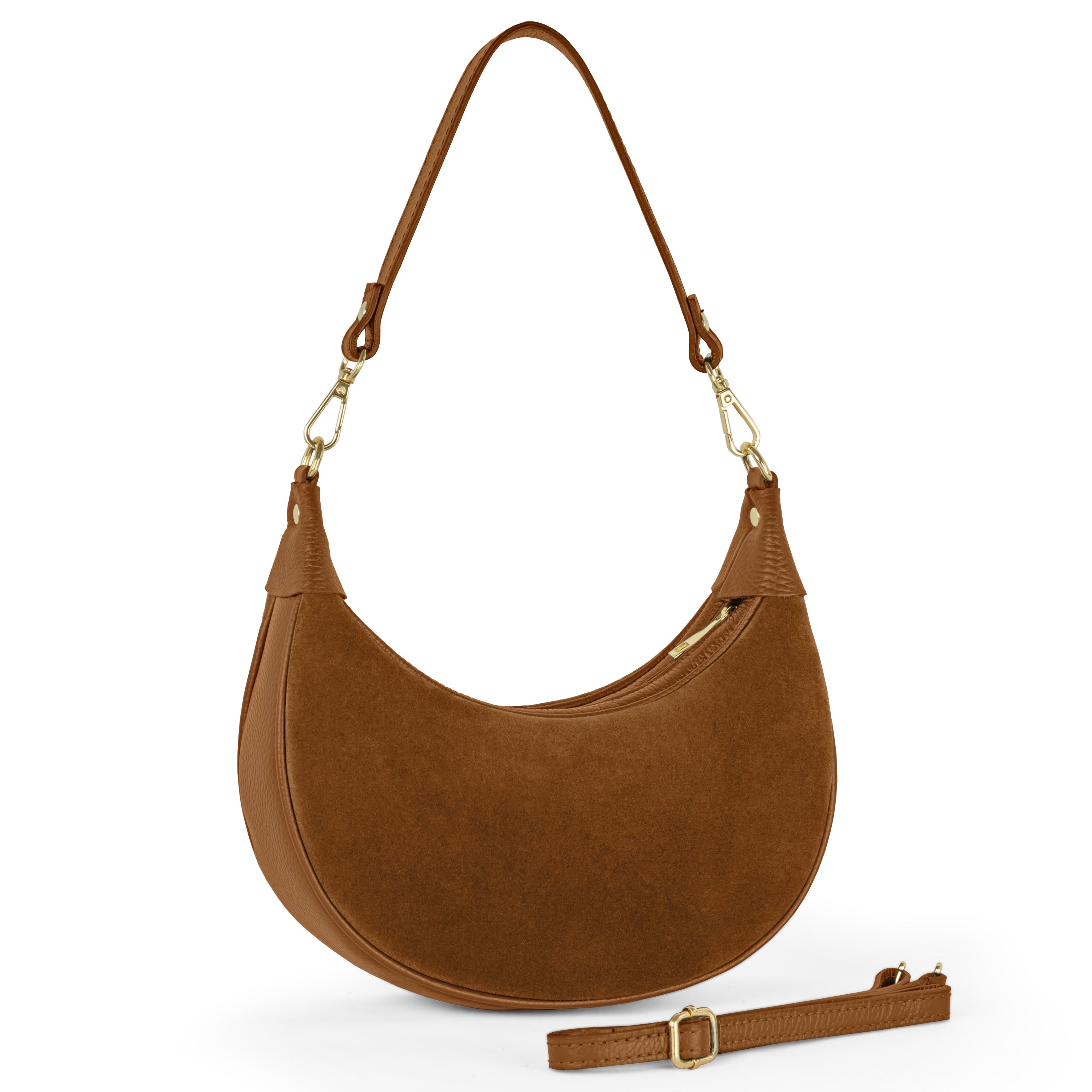 Suede Leather Shoulder Bag 222024
