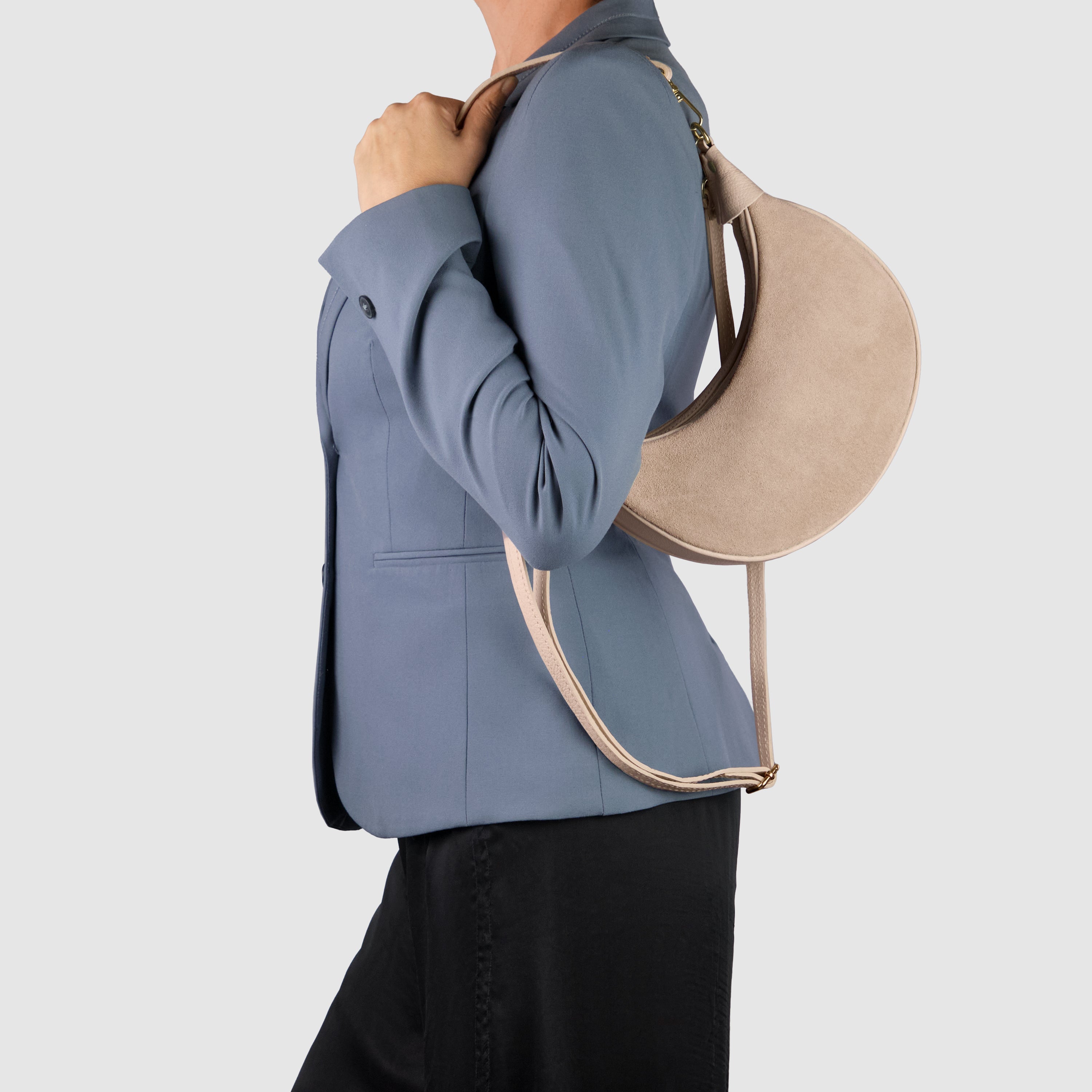 Suede Leather Shoulder Bag 222024