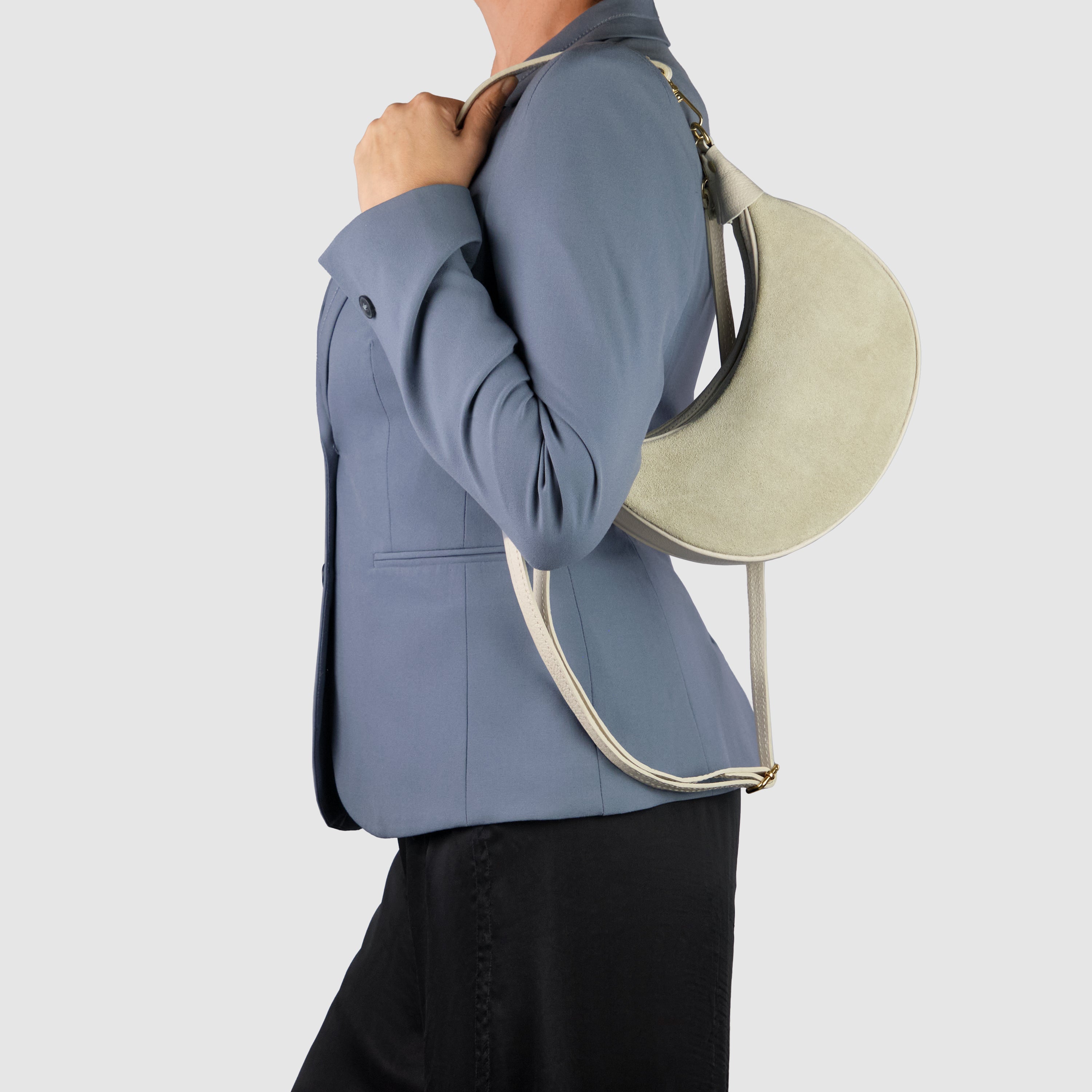 Suede Leather Shoulder Bag 222024