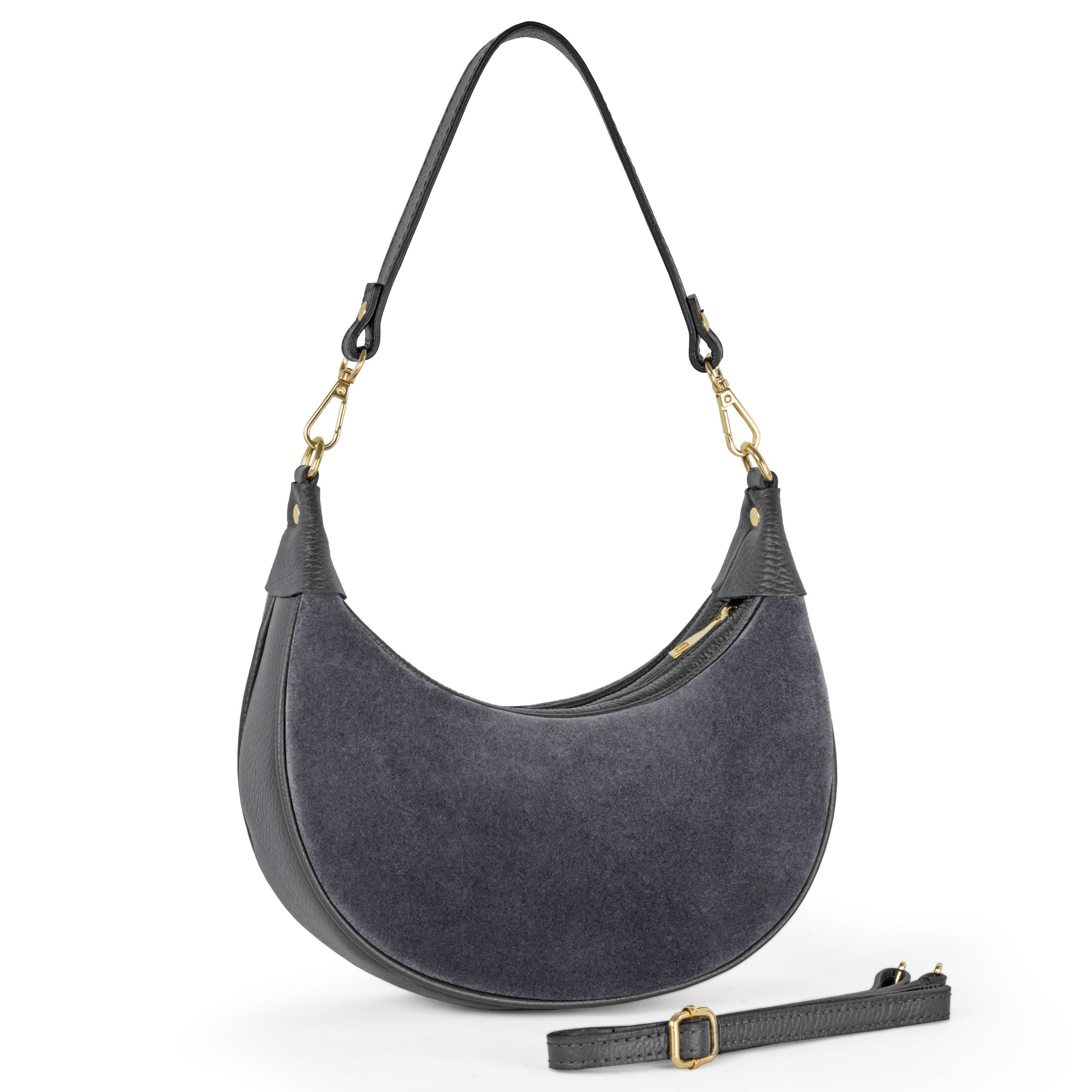 Suede Leather Shoulder Bag 222024