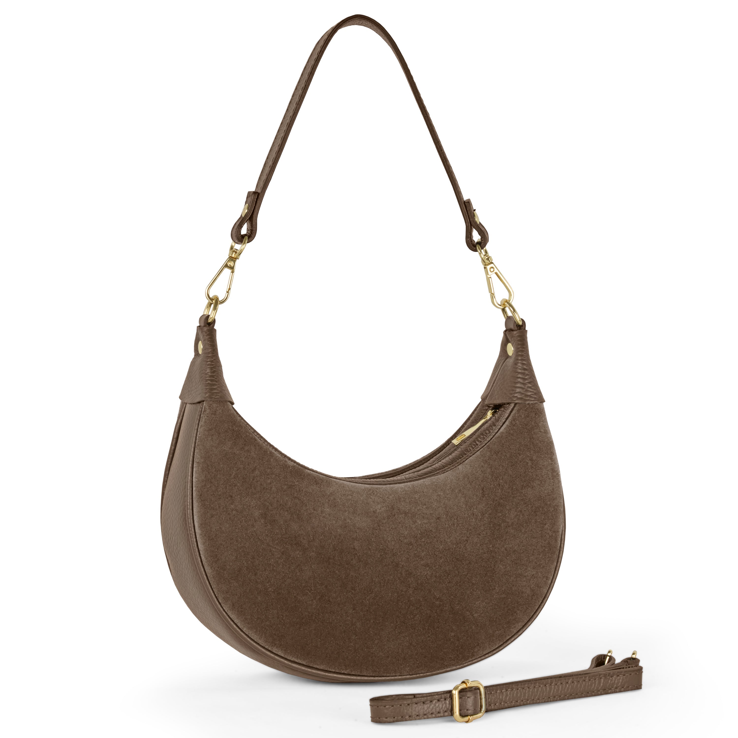 Suede Leather Shoulder Bag 222024