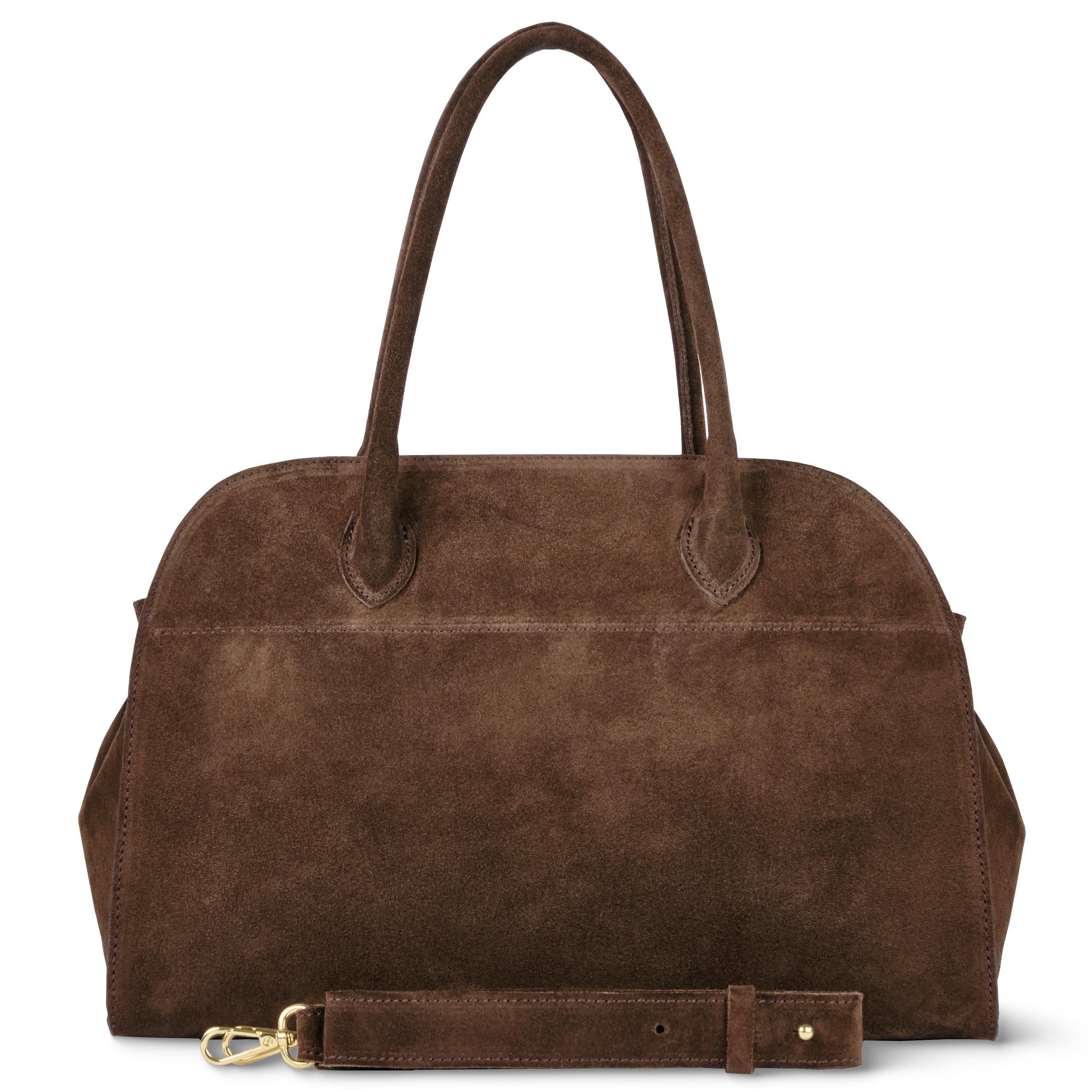 Suede Leather Top-Handle Bag 413912