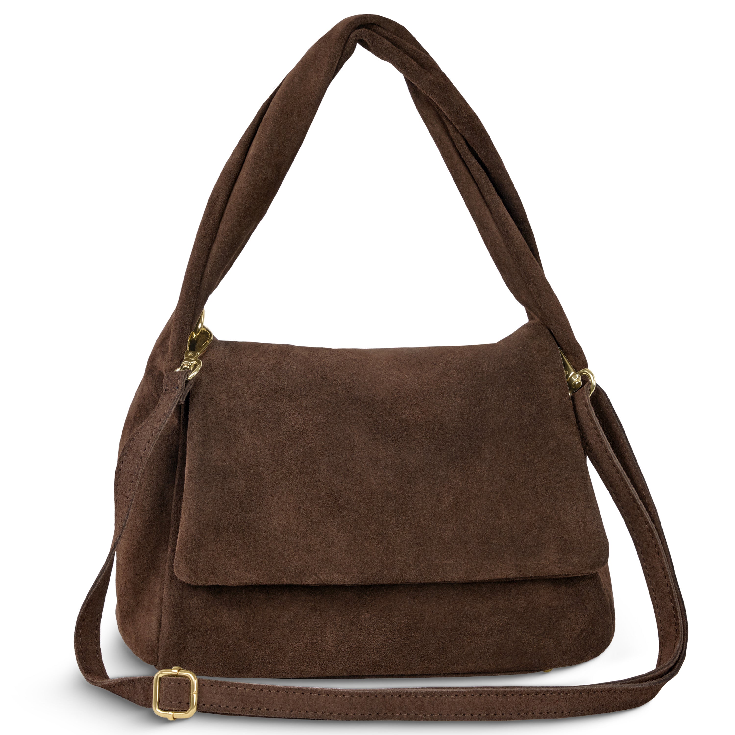 Suede Leather Top-Handle Bag 262495