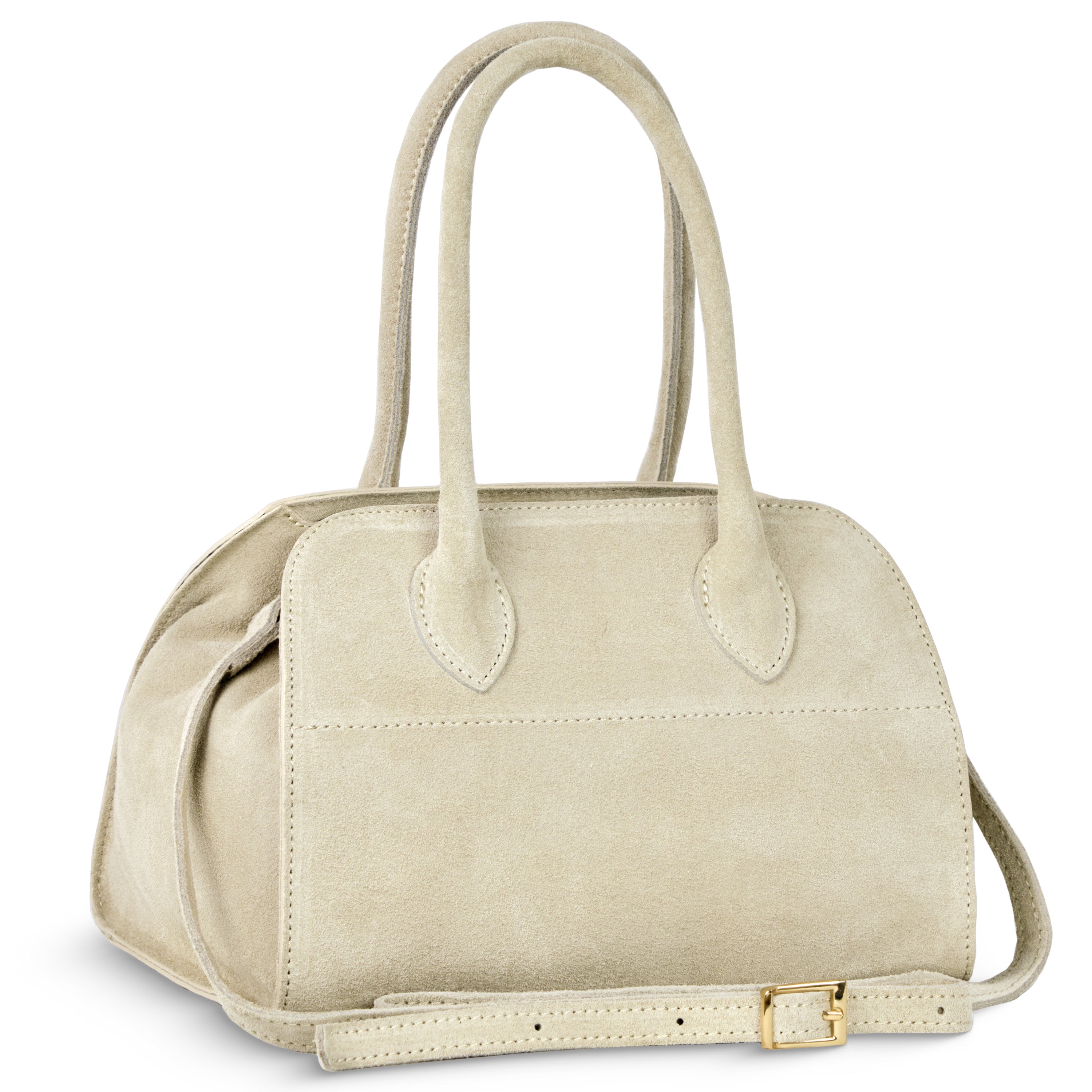 Suede Leather Top-Handle Bag 302811