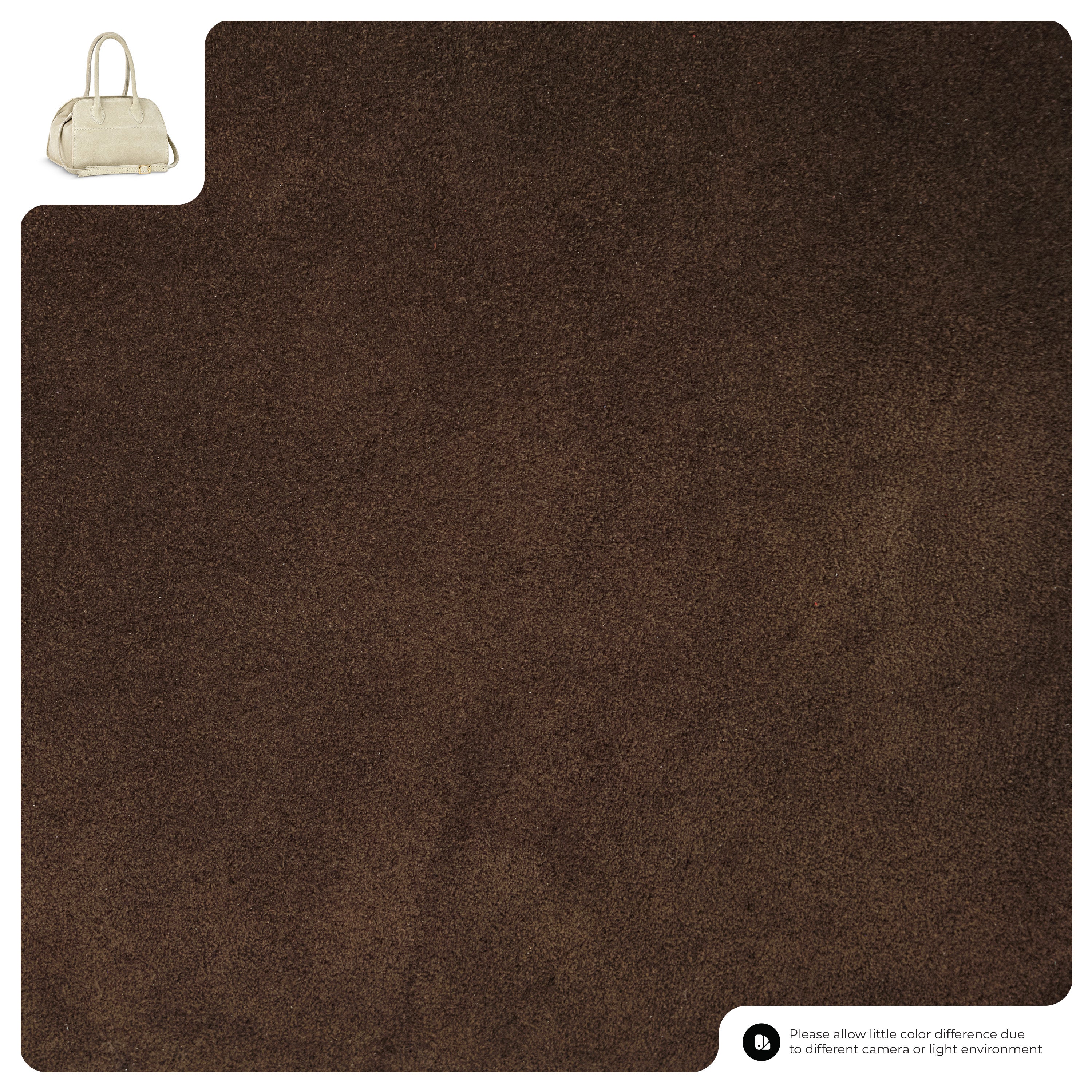 Suede Leather Top-Handle Bag 302811