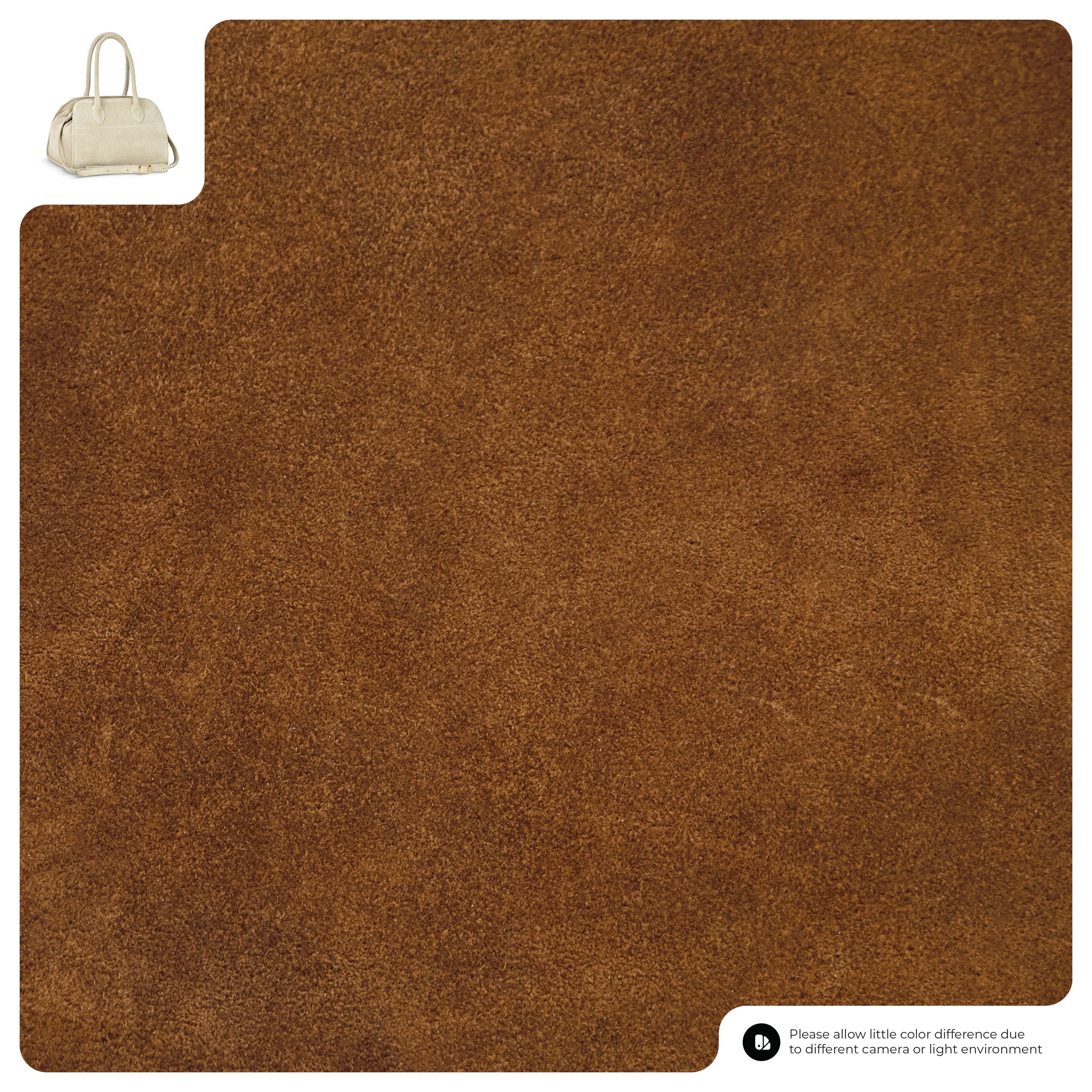 Suede Leather Top-Handle Bag 302811