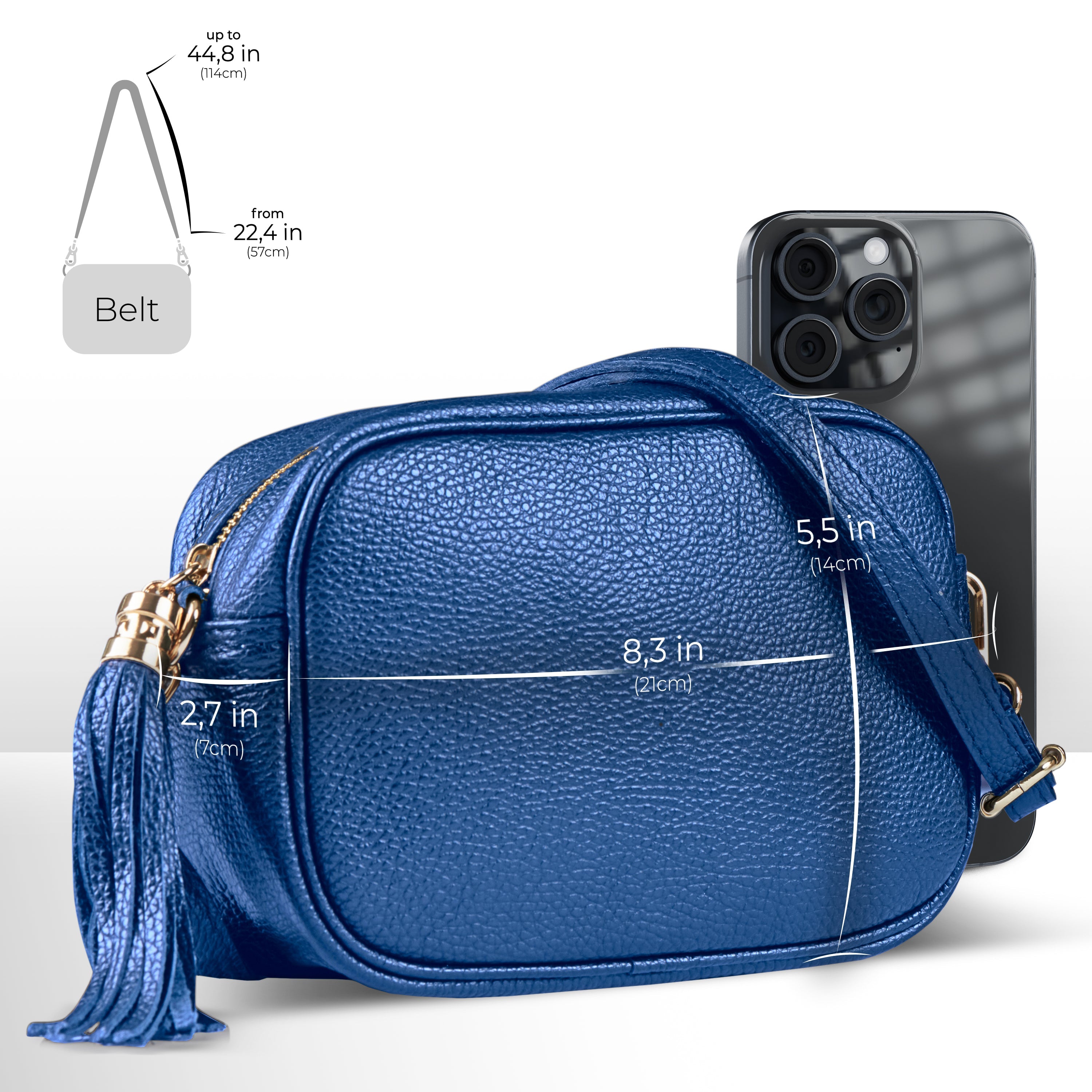 Calf Leather Crossbody Bag 231302