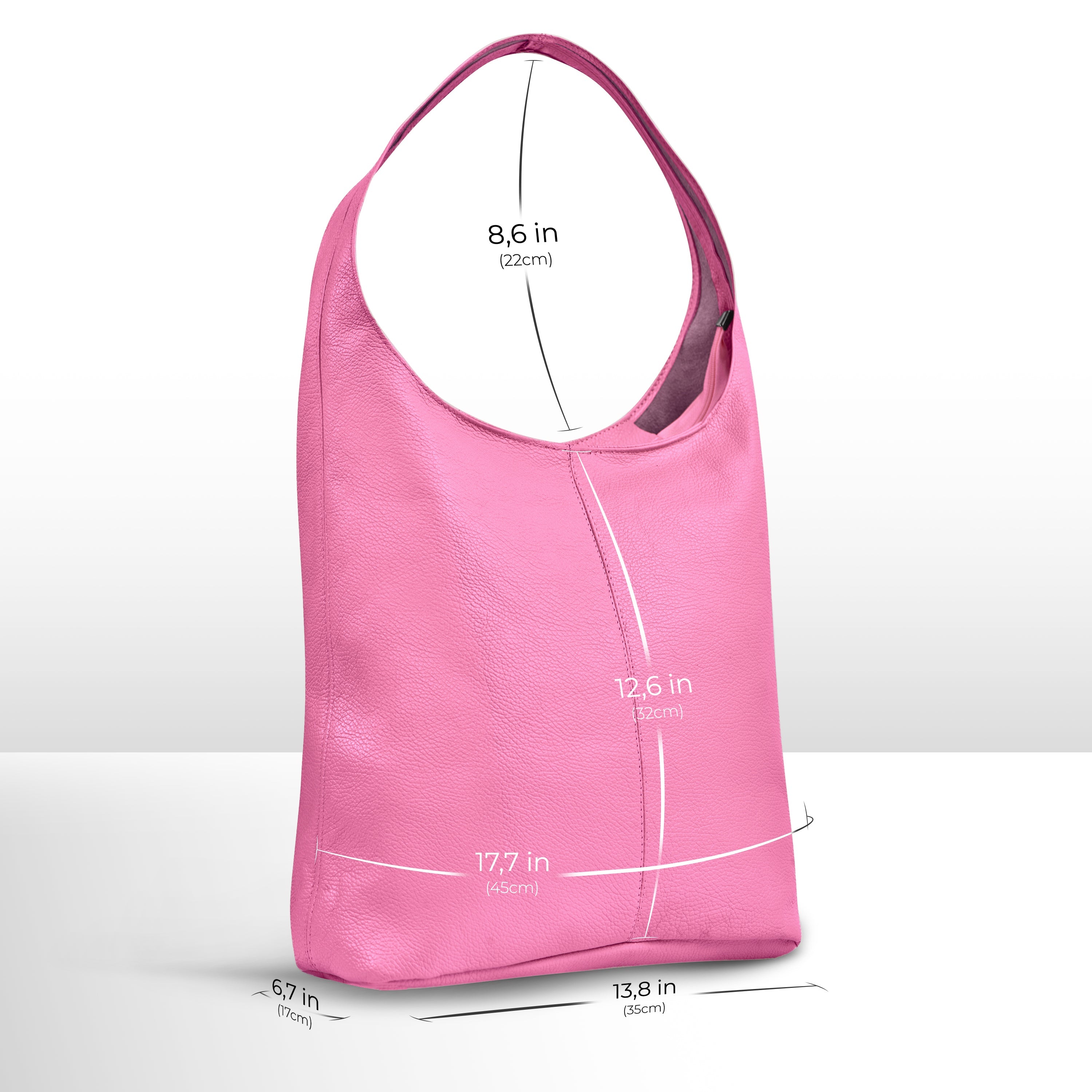 Calf Leather Hobo Bag 011943