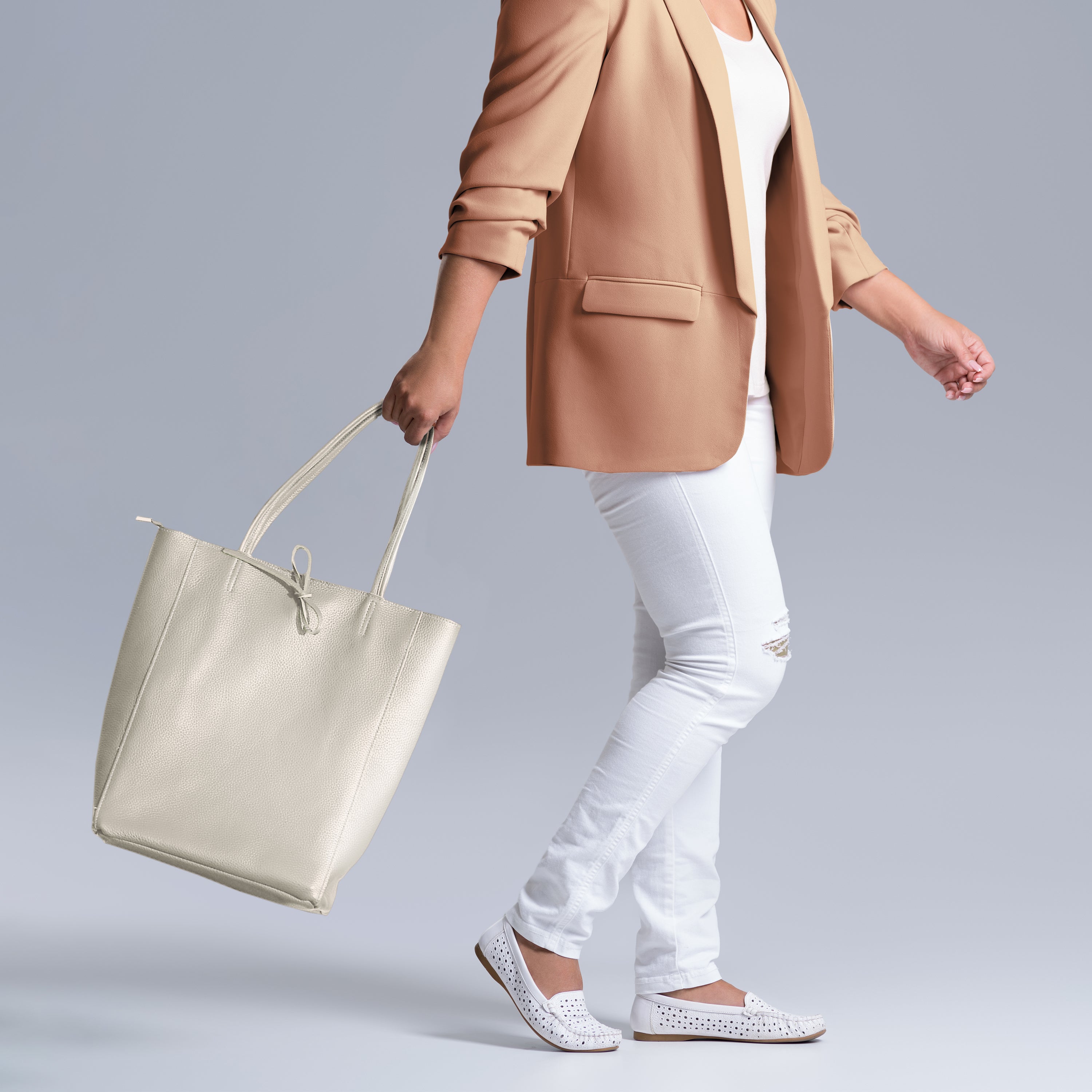 Calf Leather Tote Bag 201718