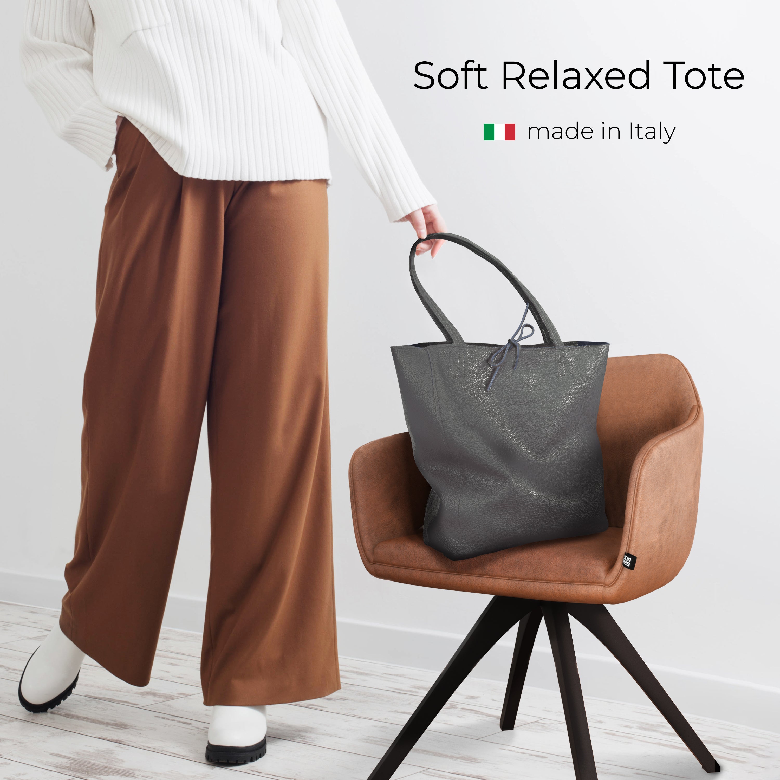 Calf Leather Tote Bag 201718