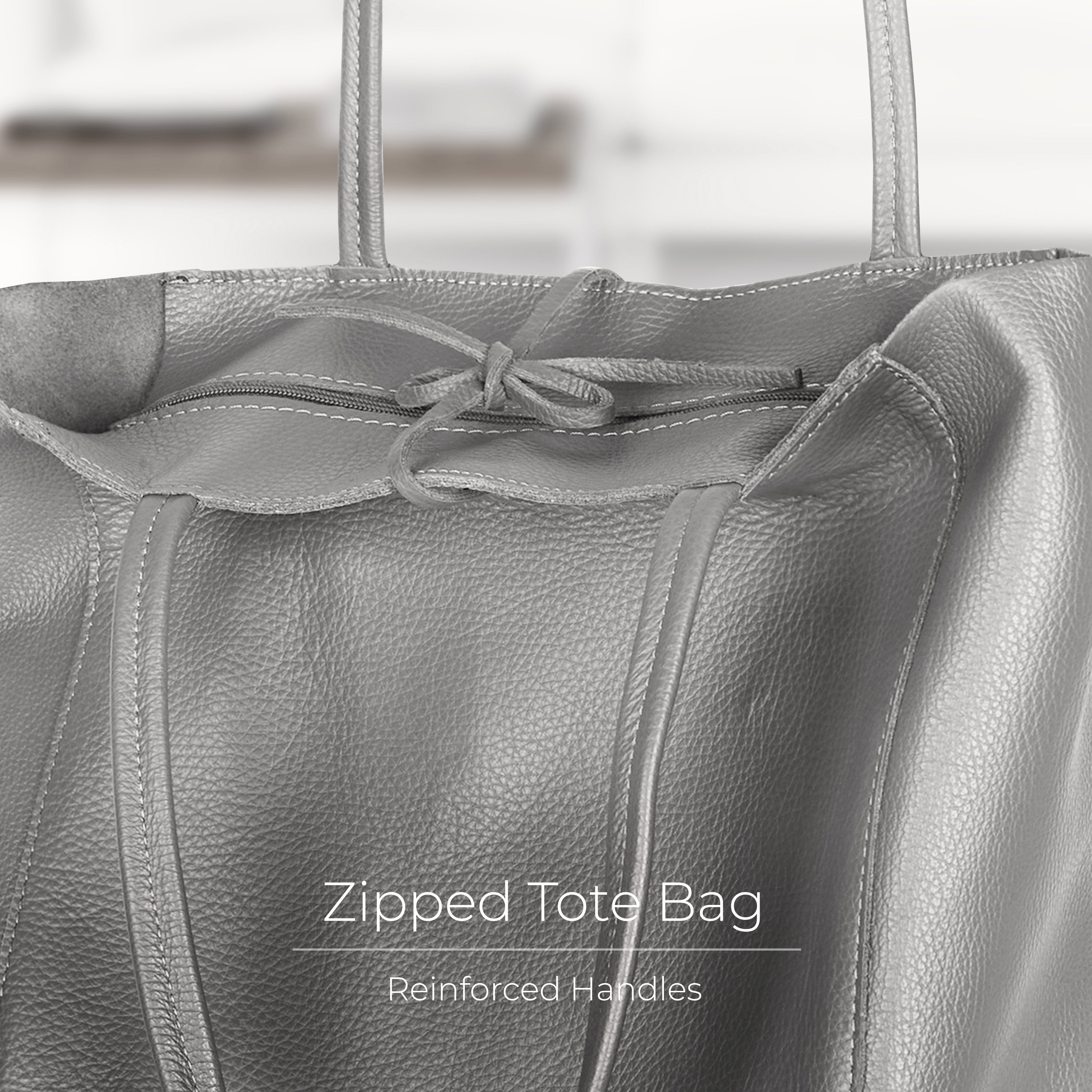 Calf Leather Tote Bag 201718