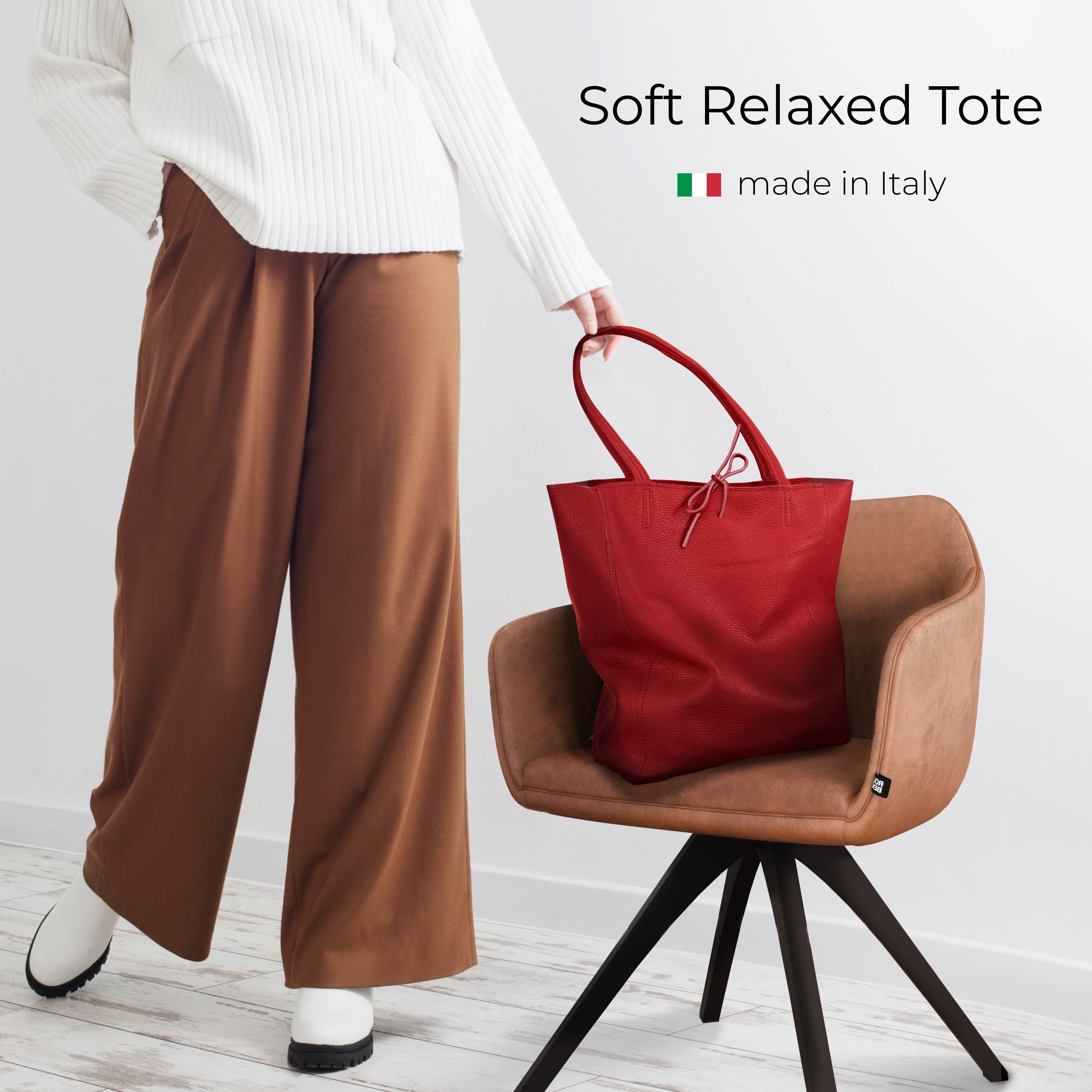Calf Leather Tote Bag 201718