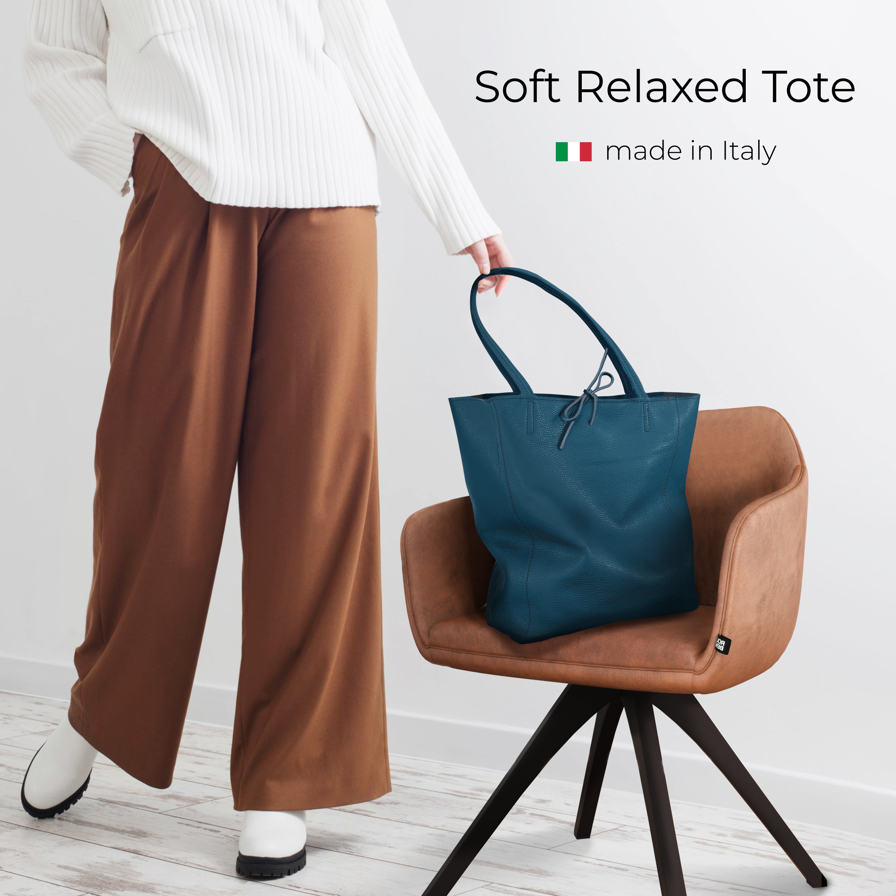Calf Leather Tote Bag 201718