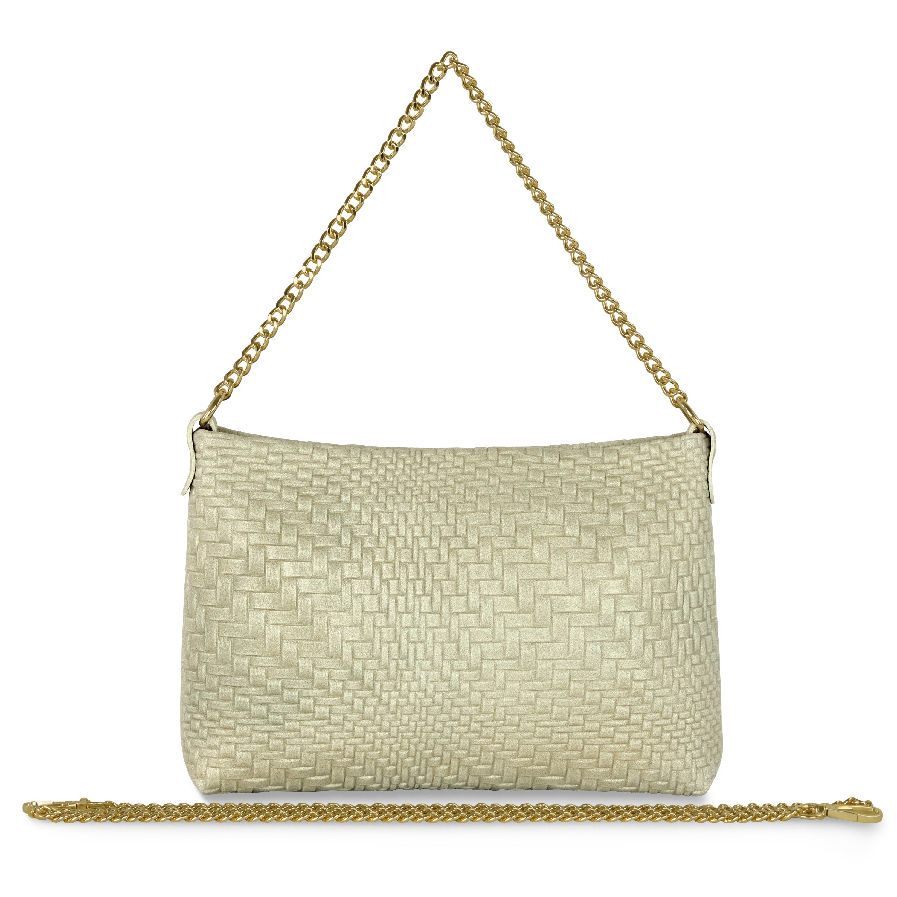 Grid Suede Leather Crossbody Bag 101315