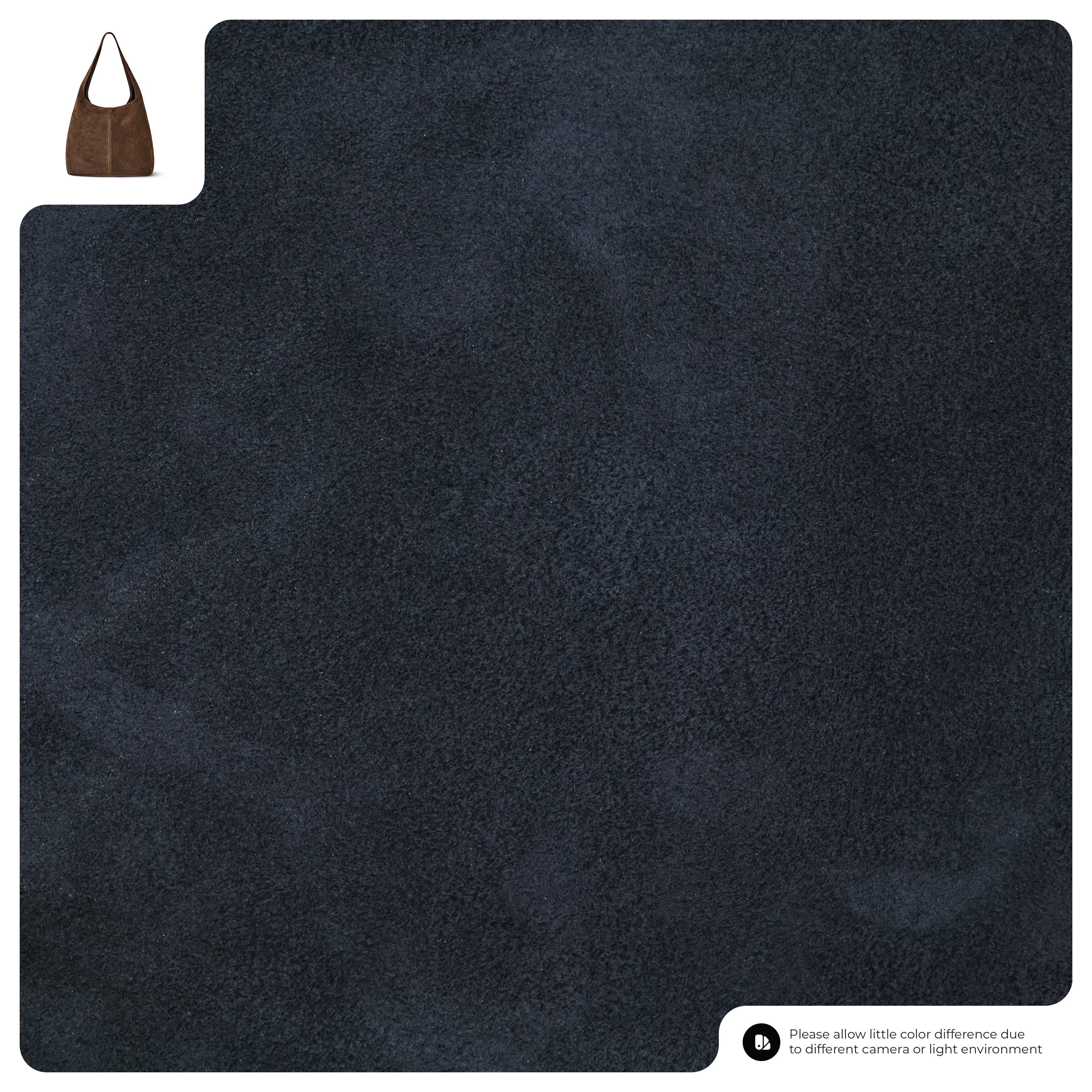 Suede Leather Hobo Bag 011943