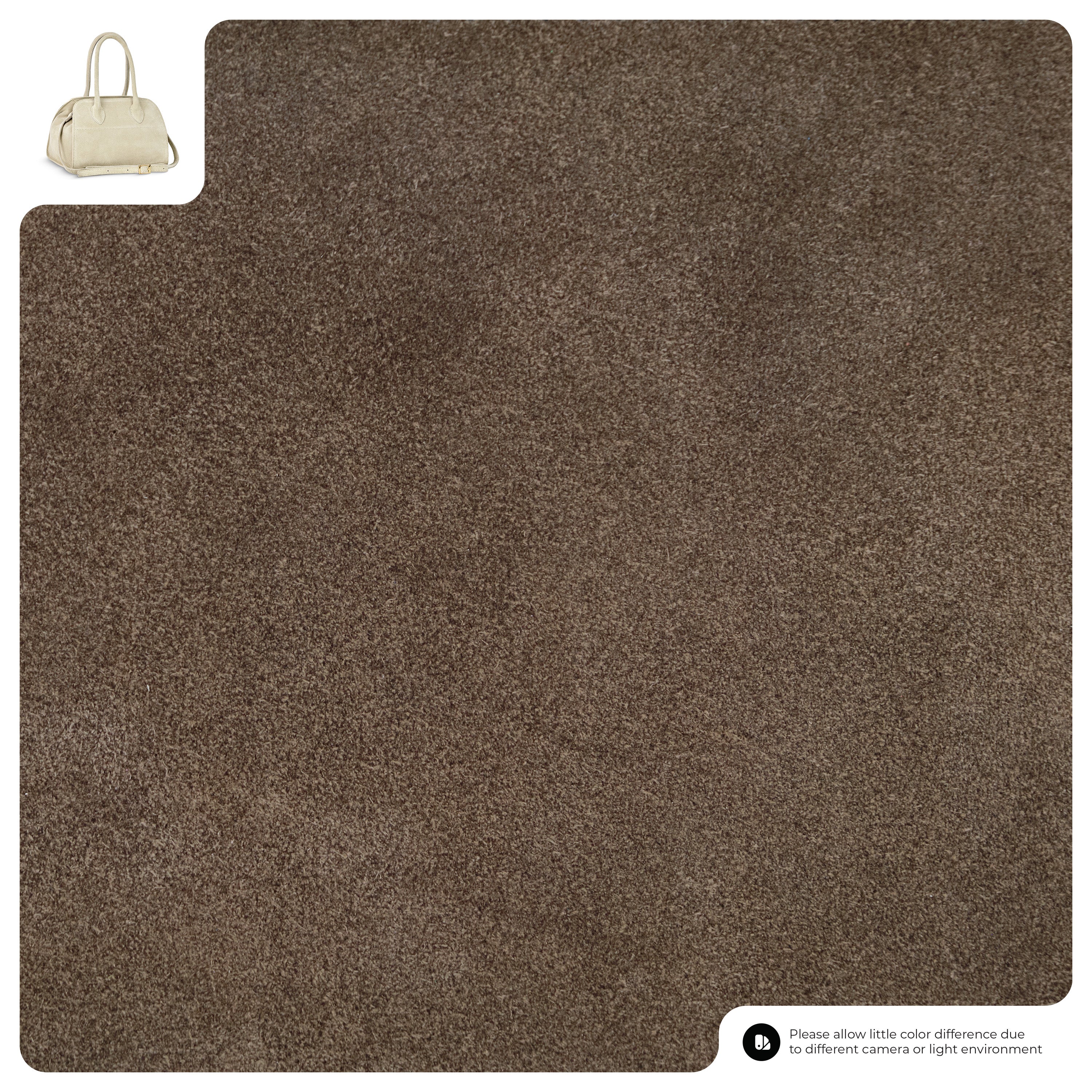Suede Leather Top-Handle Bag 302811