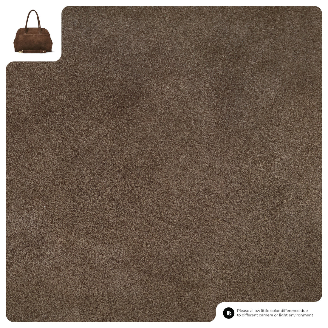 Suede Leather Top-Handle Bag 413912