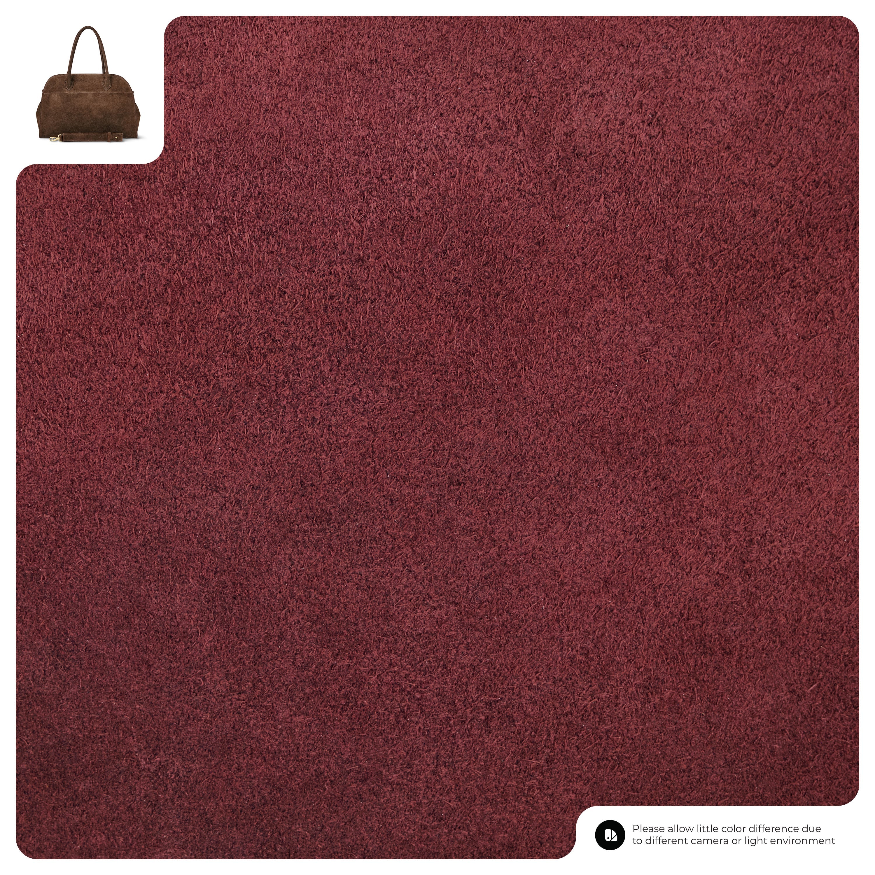 Suede Leather Top-Handle Bag 413912