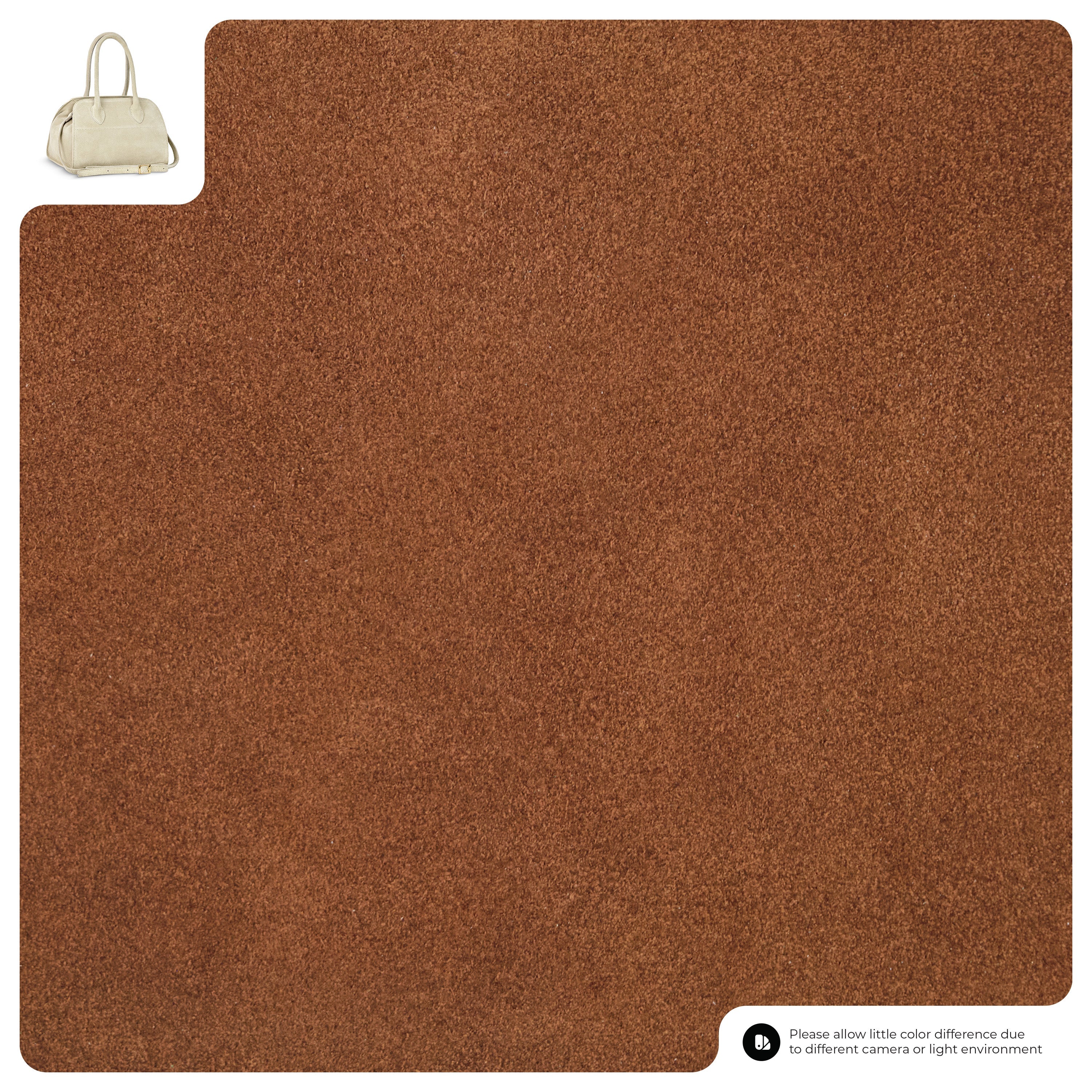 Suede Leather Top-Handle Bag 302811