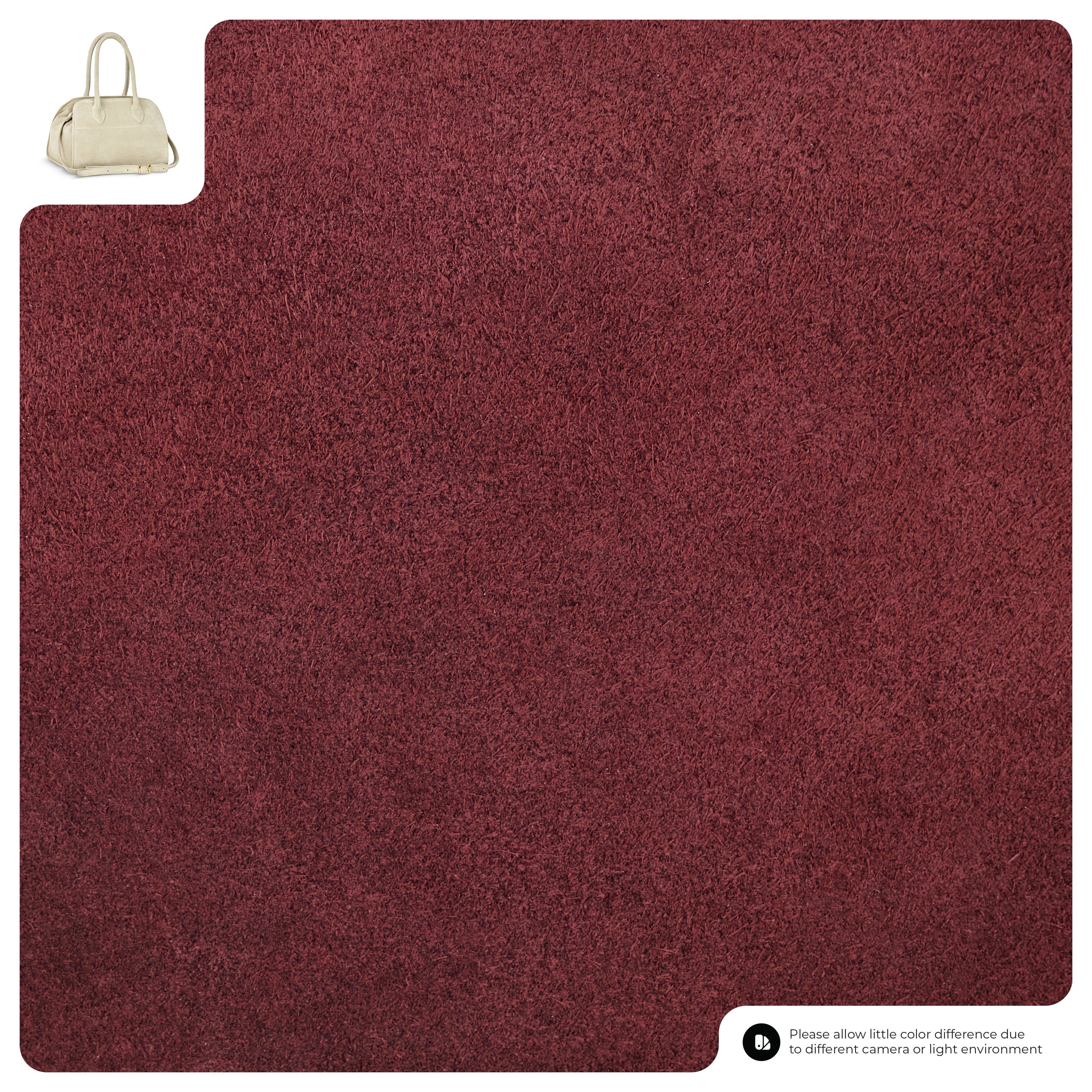 Suede Leather Top-Handle Bag 302811